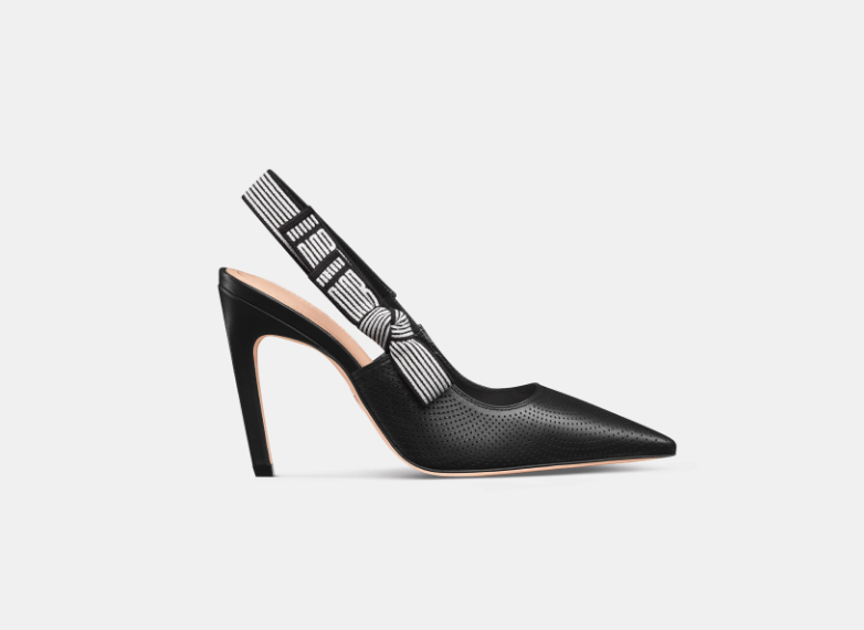 Dior o1w1db10426 KCV372 Toujours Slingback Pumps in Black Size US 6 / IT 36 - 1 Thumbnail
