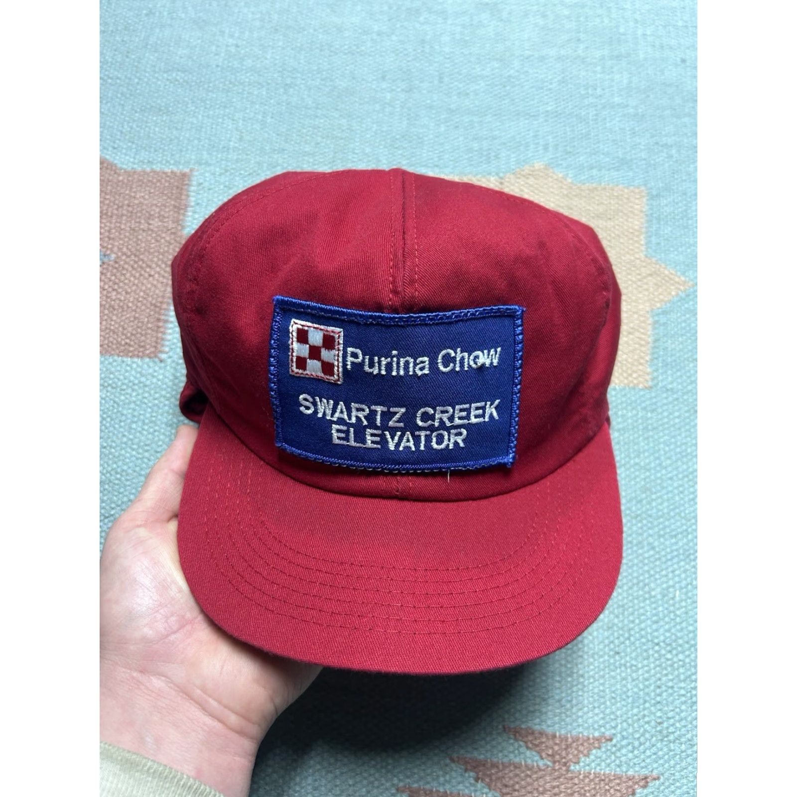 Vintage VINTAGE K-Products Trapper Hat Ear Flap Cap Men Red 6 7/8 - 7 1/2 Michigan Patch Size ONE SIZE - 3 Thumbnail