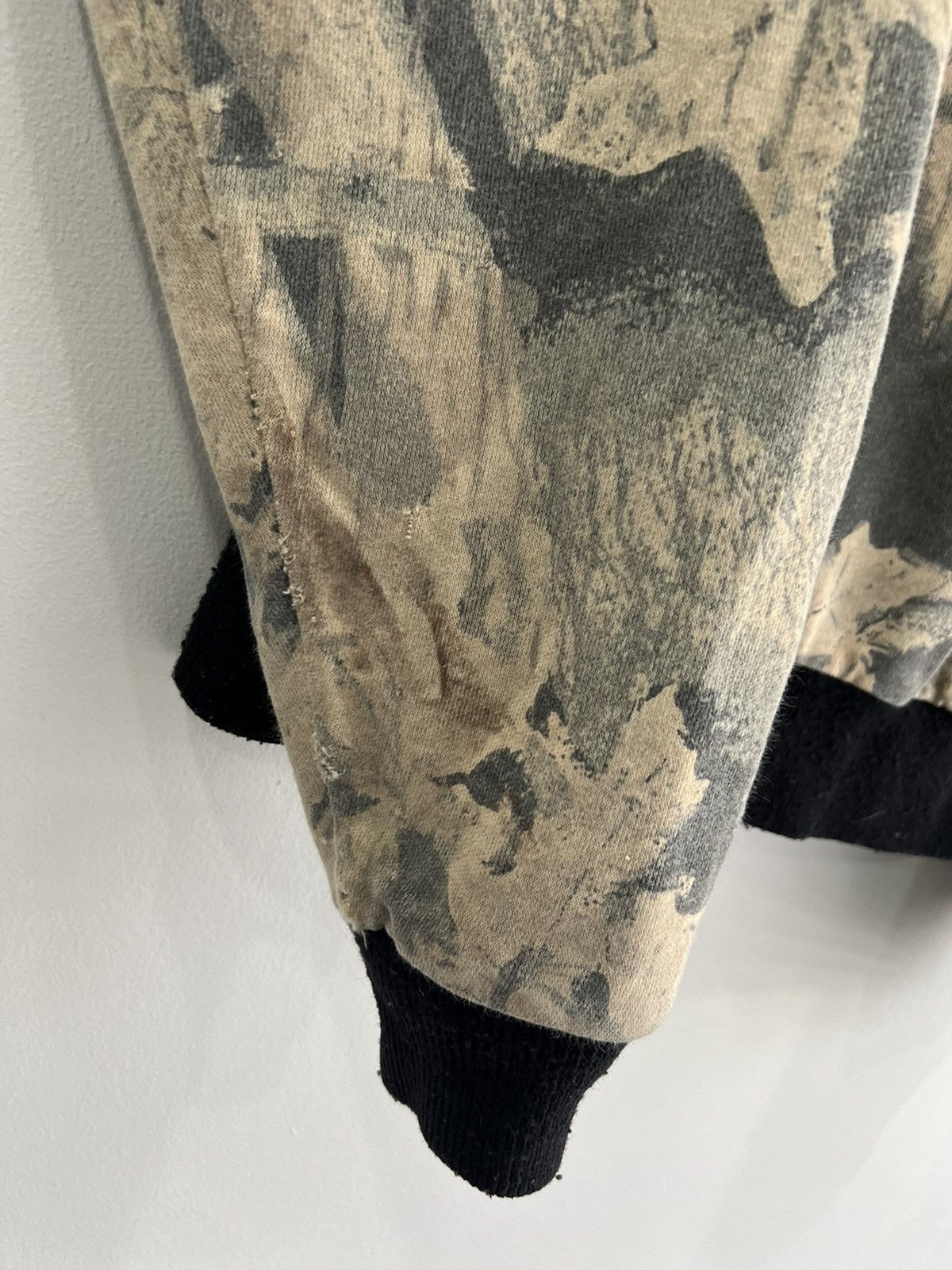 Vintage Vtg Camo Real Tree Mossy Oaks Thrashed Thermal Hoodie zip Size US M / EU 48-50 / 2 - 9 Thumbnail