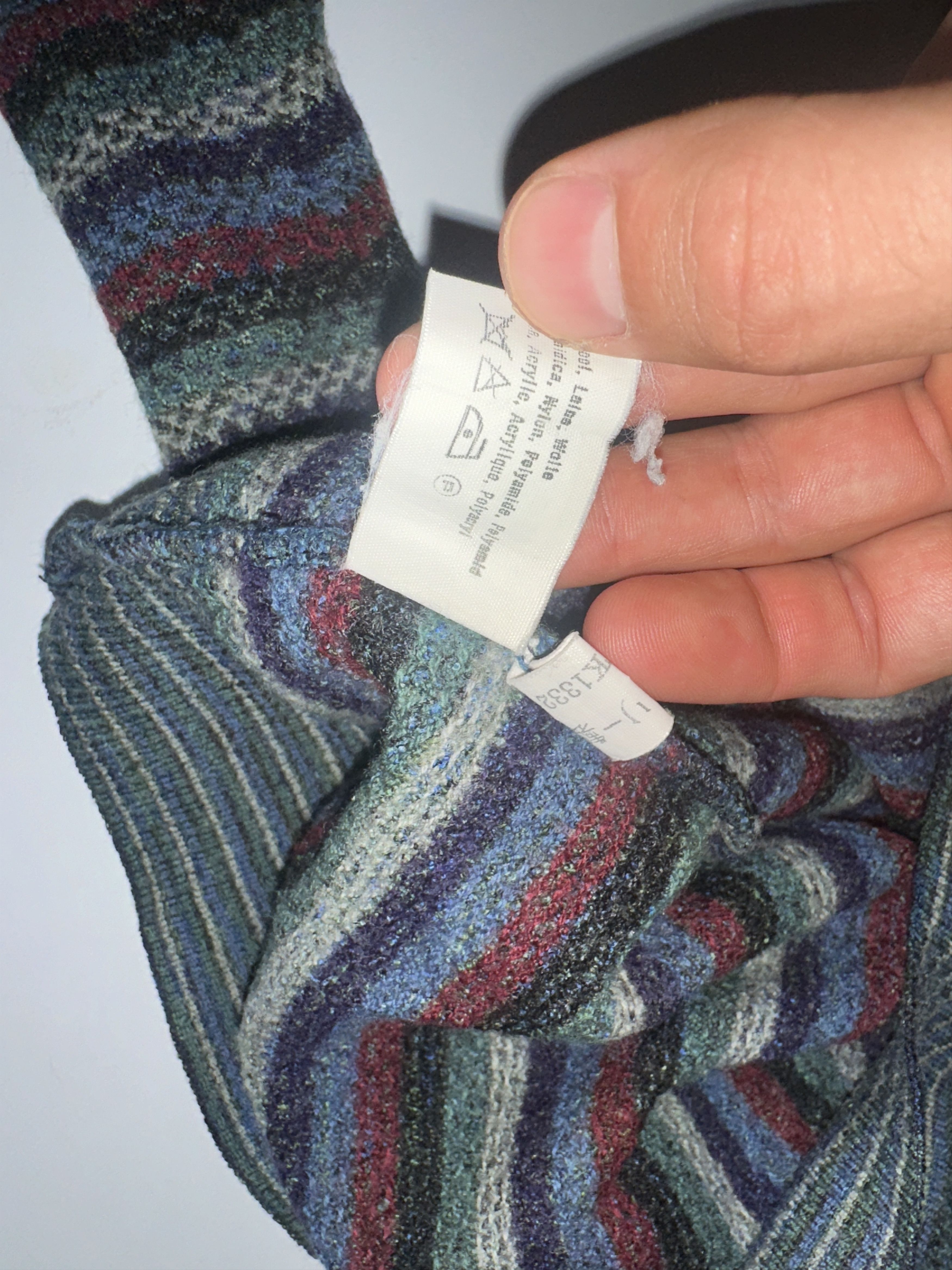 Missoni Missoni Sport Rainbow 3D Striped Pullover Cosby Size 54 L Size US L / EU 52-54 / 3 - 13 Thumbnail