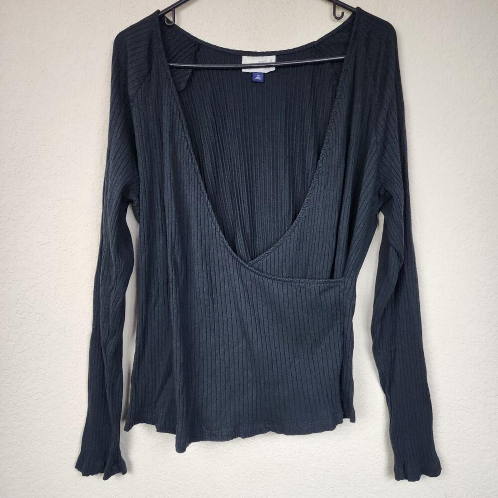 Other Black Long Sleeve 2X Top Size XXL / US 16-18 / IT 52-54 - 1 Thumbnail