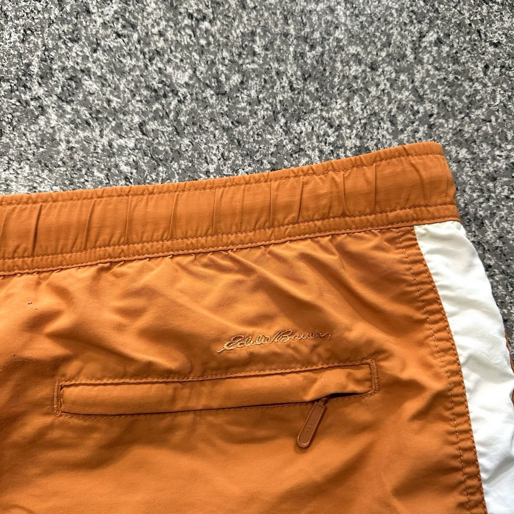 Eddie Bauer VINTAGE Eddie Bauer Swim Trunks Mens XL Orange Lined Cargo Shorts Size US 36 / EU 52 - 6 Thumbnail