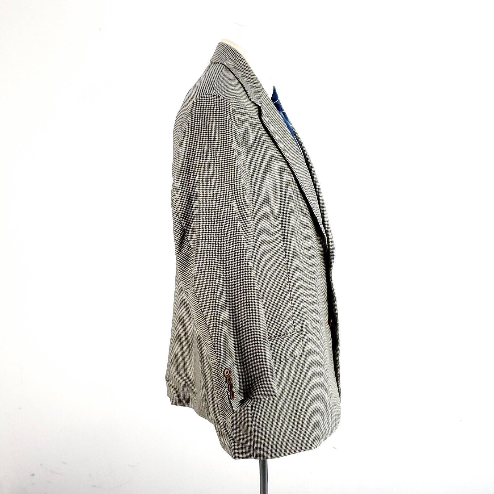 Brooks Brothers Brooks Brothers 346 Wool 2 Button Sport Coat 44R Portly Crea Size 44R - 6 Thumbnail