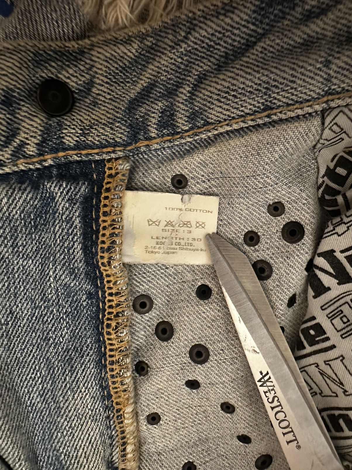 Number (N)ine Studded painter denim Size US 33 - 8 Thumbnail