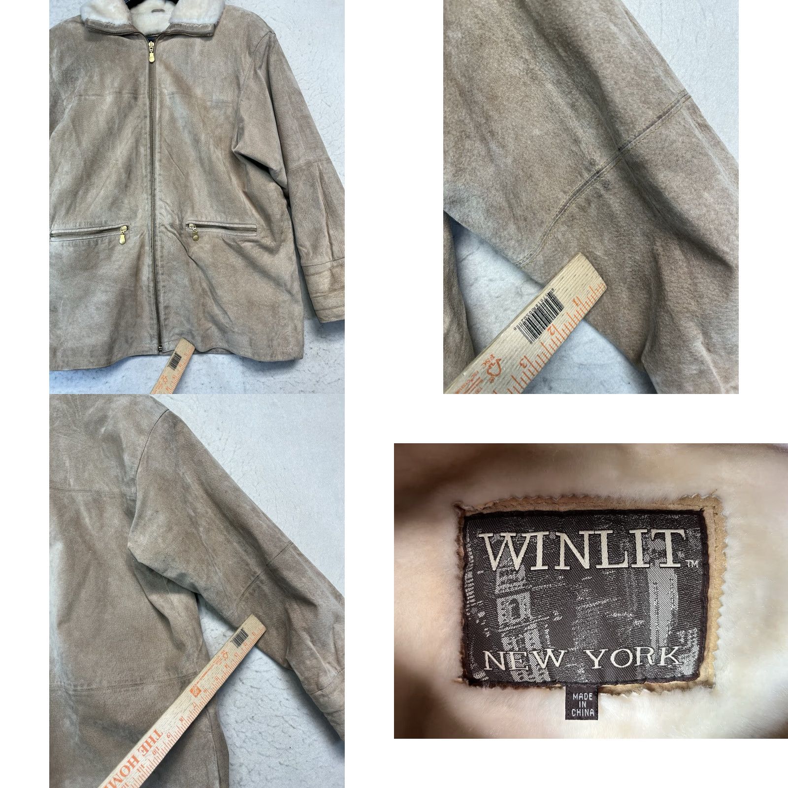 Vintage VINTAGE Winlit Leather Jacket Beige 100% Leather Size Medium Women Suede Tan See Pics Jacket Women Medium Beige Leather Size M / US 6-8 / IT 42-44 - 9 Thumbnail