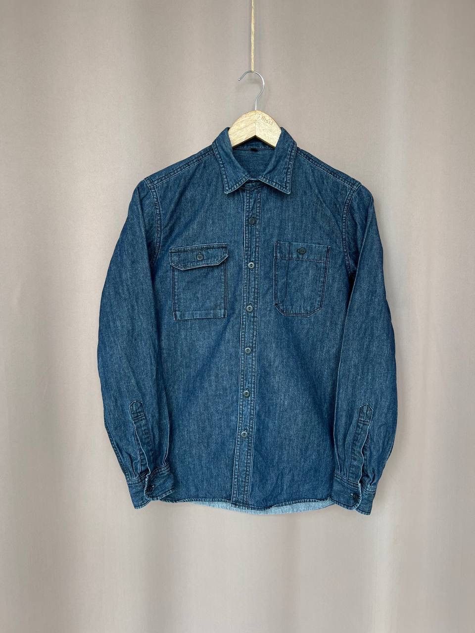 Muji Muji Japanese Denim Button Shirt Mens Size S Vintage Size US S / EU 44-46 / 1 - 1 Thumbnail