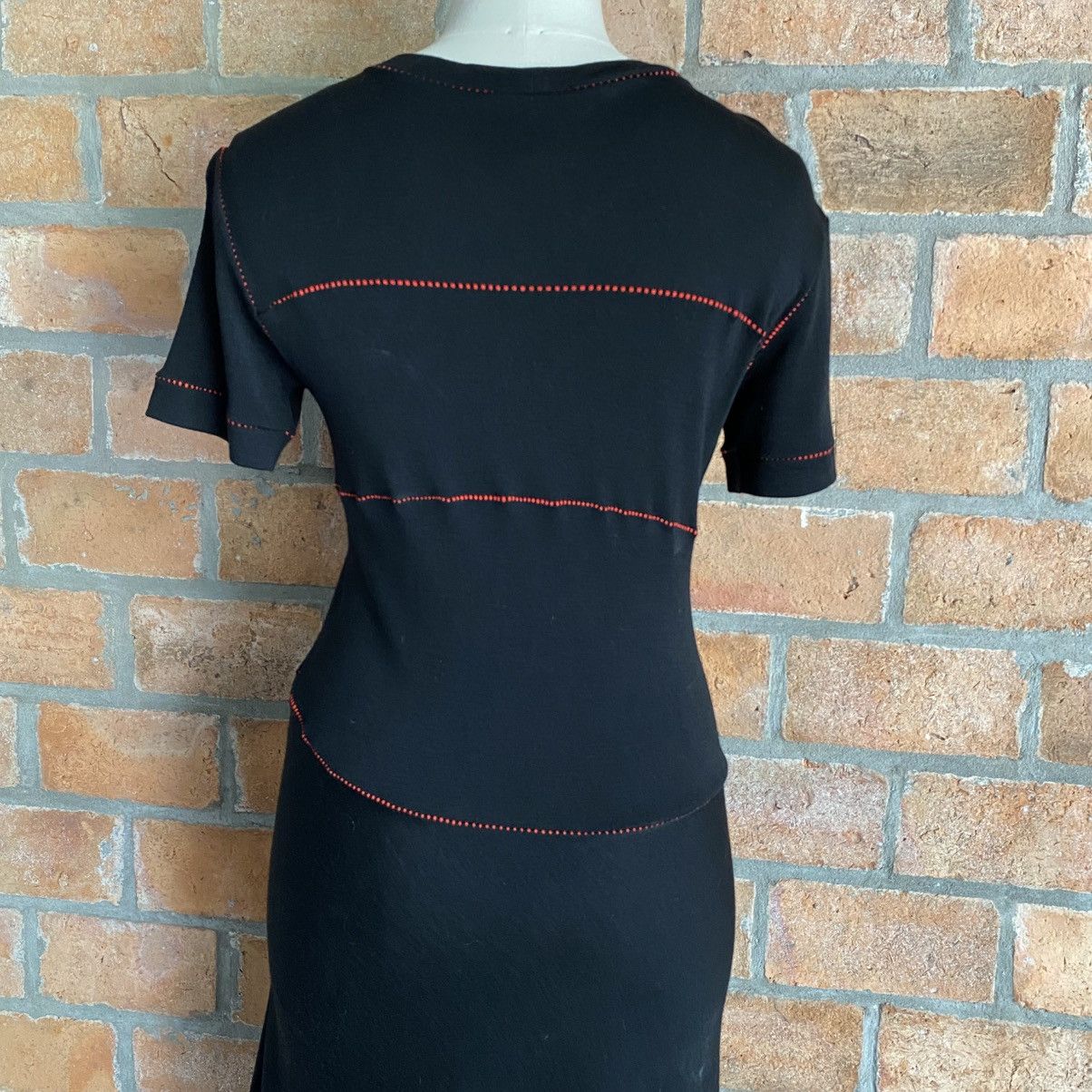 Issey Miyake ISSEY MIYAKE Black Asymmetrical Stitch Dress Size XS / US 0-2 / IT 36-38 - 15 Thumbnail