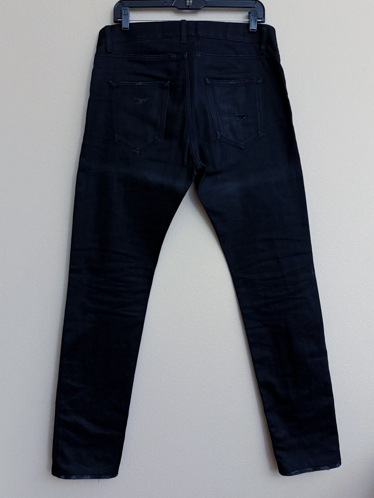 Saint Laurent Paris Saint Laurent Paris Jeans 32 Skinny Black Distressed Ripped Size US 32 / EU 48 - 2 Thumbnail