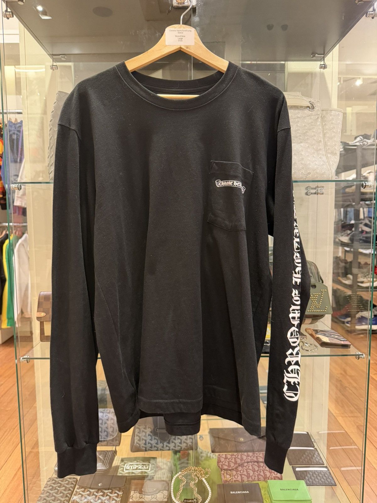 Chrome Hearts Scroll Long Sleeve Tee