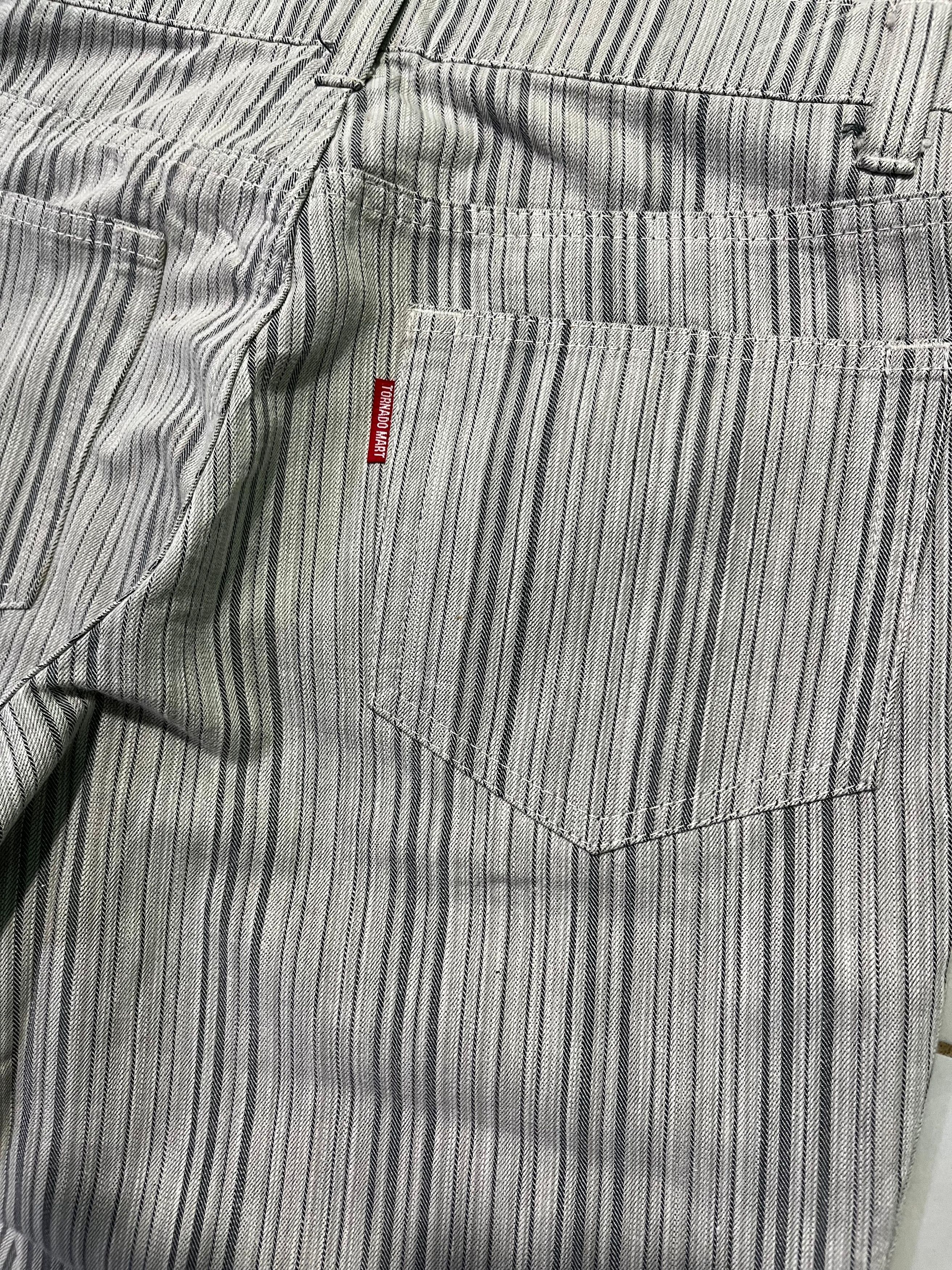 Tornado Mart Tornado Mart Flare Stripes Denim Size US 30 / EU 46 - 5 Thumbnail