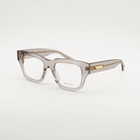 Bottega Veneta Bottega Veneta BV1361O 010 Eyeglasses Transparent Grey 50mm Size ONE SIZE - 8 Thumbnail