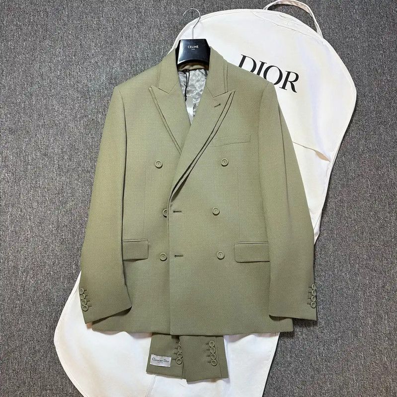 Dior Dior Green Wool Men's Outerwear 0089 Size US L / EU 52-54 / 3 - 1 Thumbnail