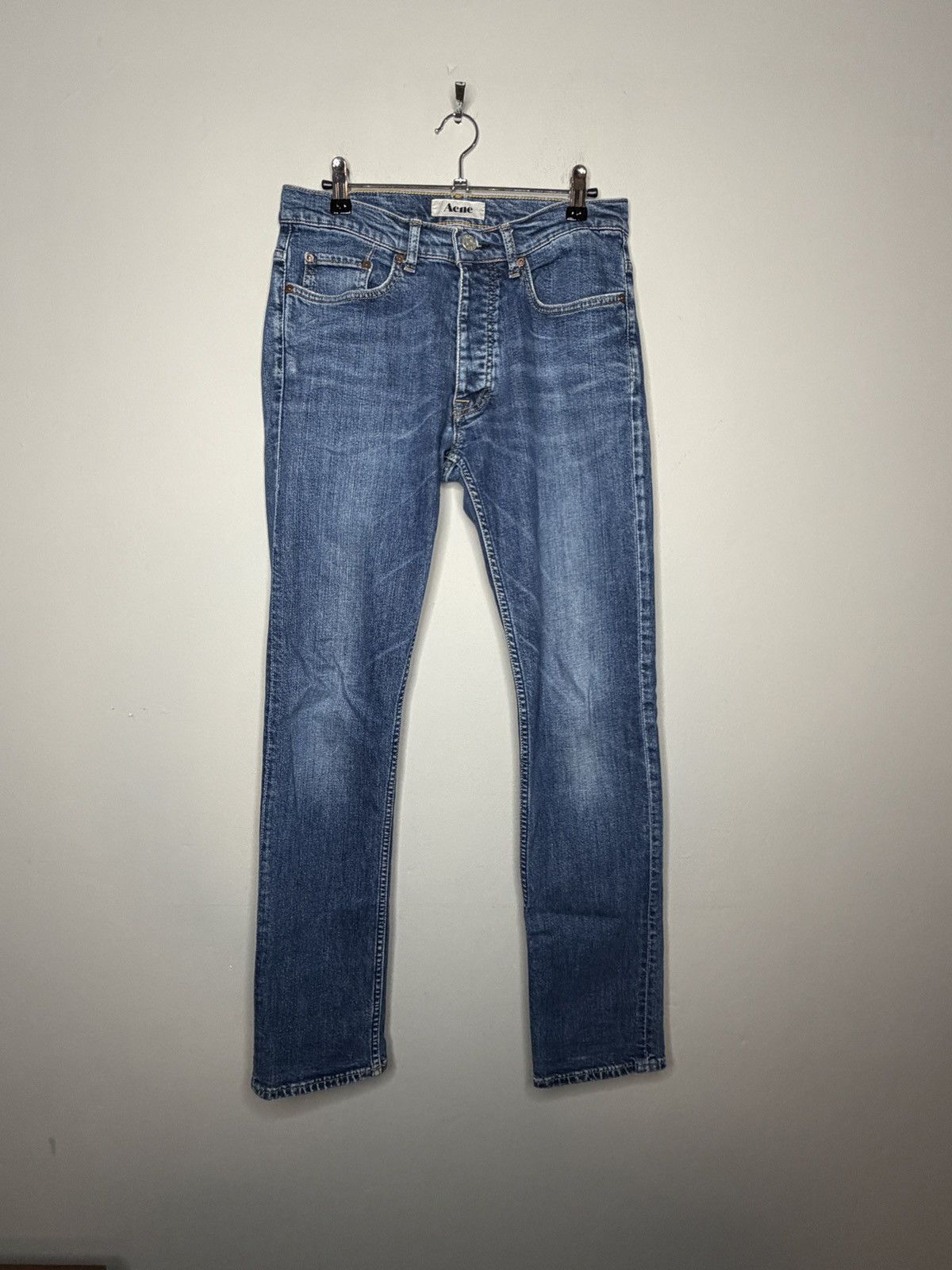 Acne Studios Acne Studios Roc Blue Jean - Medium Wash - Button Fly Size US 31 - 1 Thumbnail