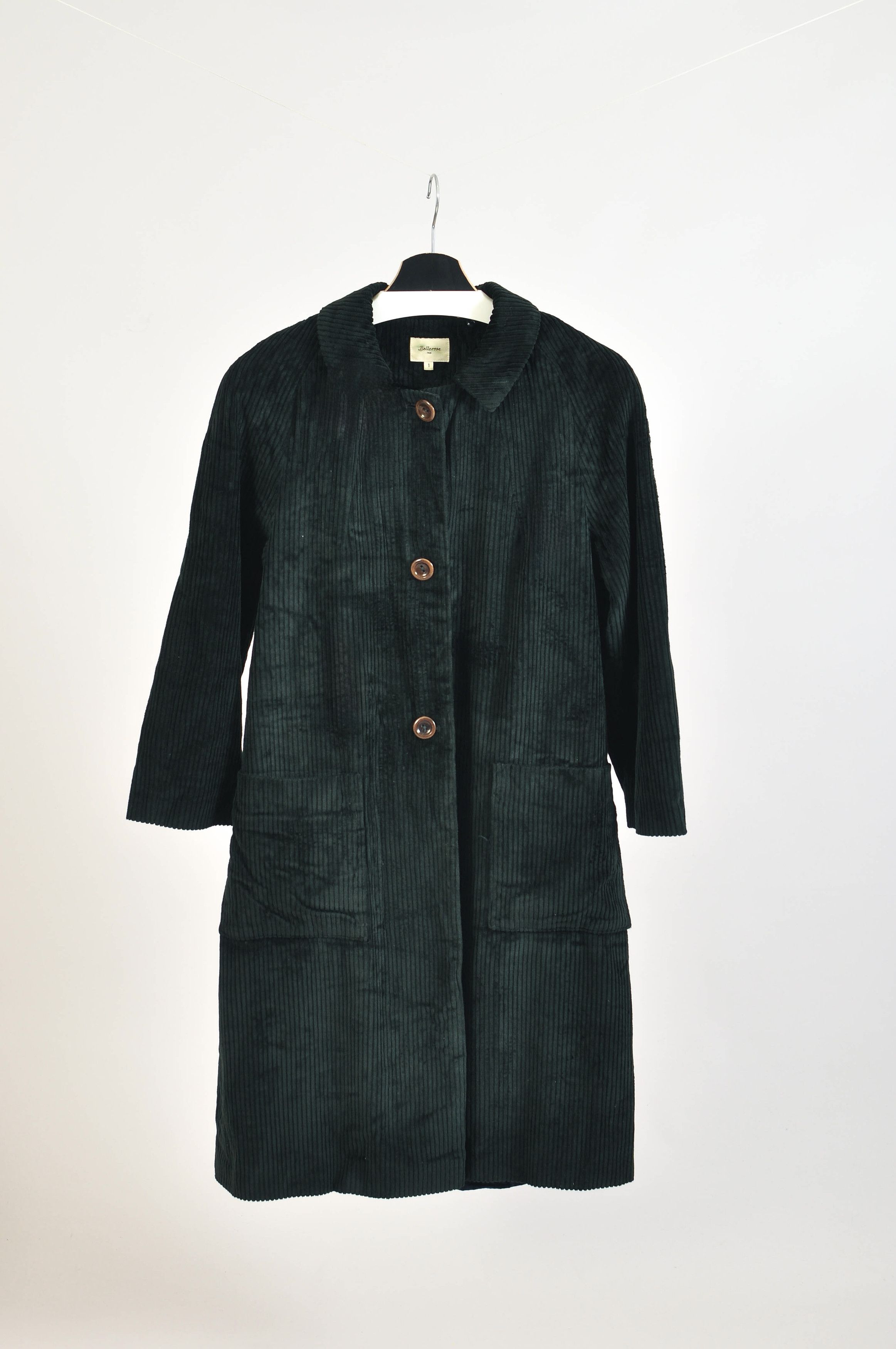 Bellerose Bellerose Dark Green Corduroy Coat Size XS / US 0-2 / IT 36-38 - 1 Thumbnail