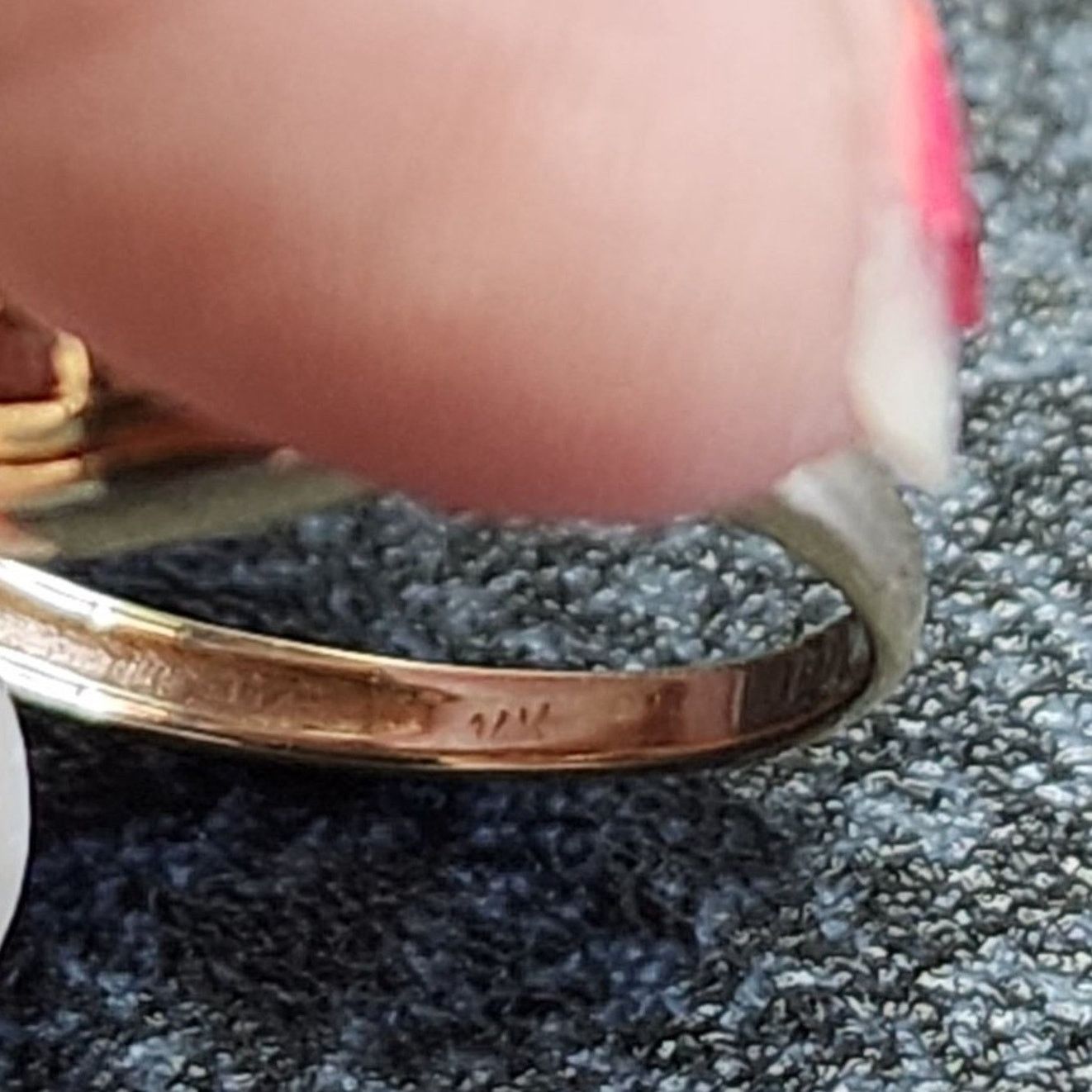 Vintage 14K Yellow Gold Infinity Symbol Diamond Accent Pinky Ring Size ONE SIZE - 5 Thumbnail