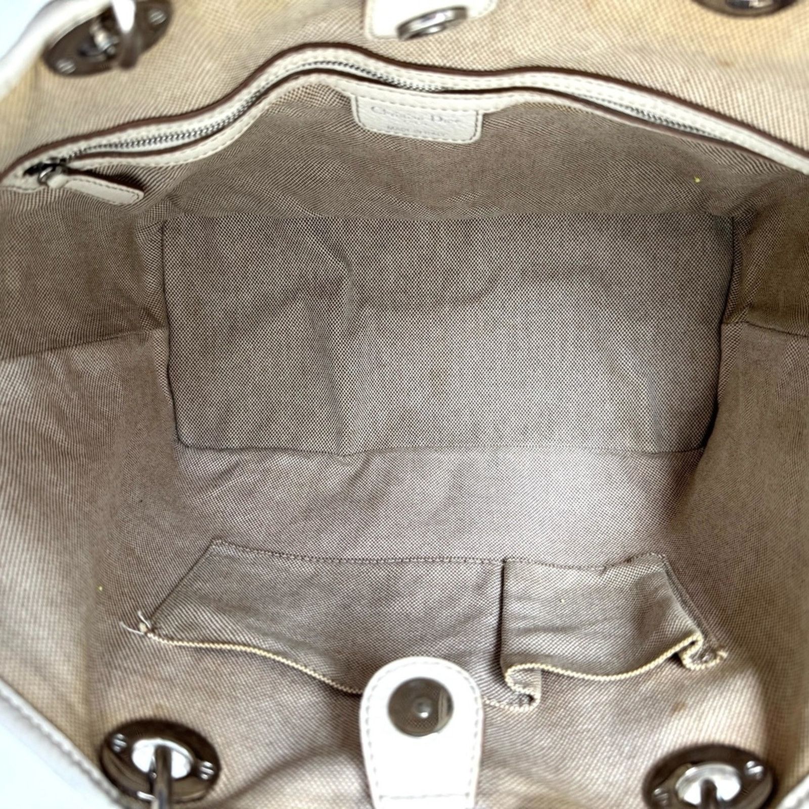 Dior Dior canvas Canage shoulder tote with knotted leather straps Size ONE SIZE - 4 Thumbnail