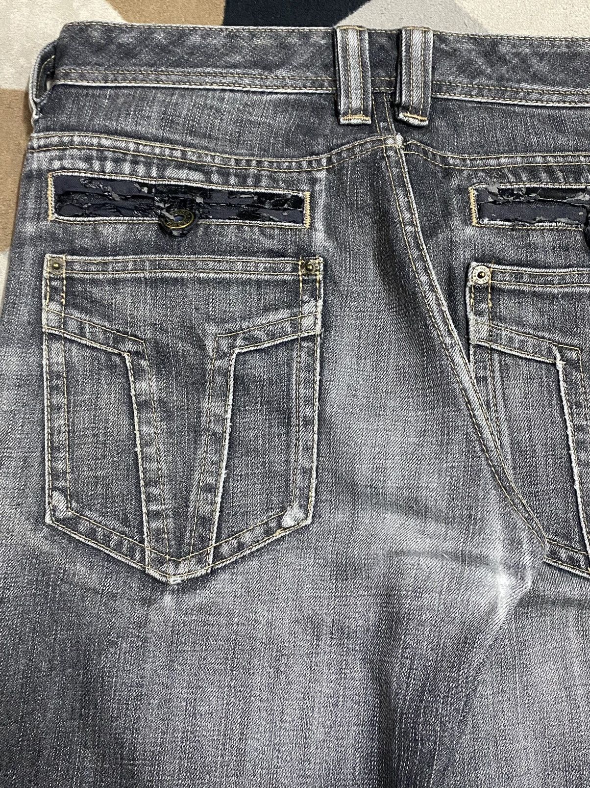 George Vtg JapaneseBrands George Black Denim Whisker Loose Jeans Size US 32 / EU 48 - 9 Thumbnail