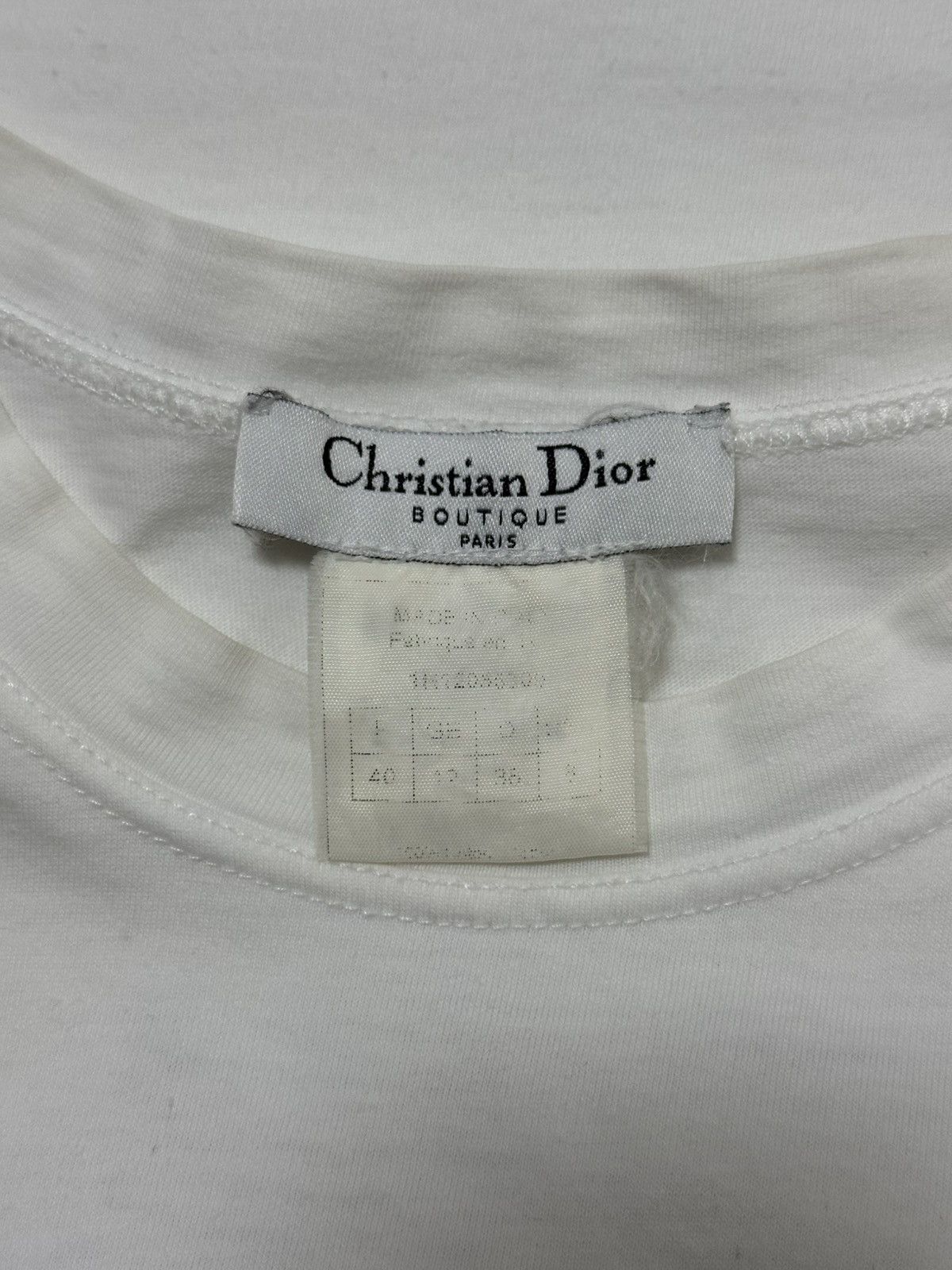 Dior CHRISTIAN DIOR Fall Winter 2001 "J'ADORE DIOR" Tank Top Size M / US 6-8 / IT 42-44 - 6 Thumbnail