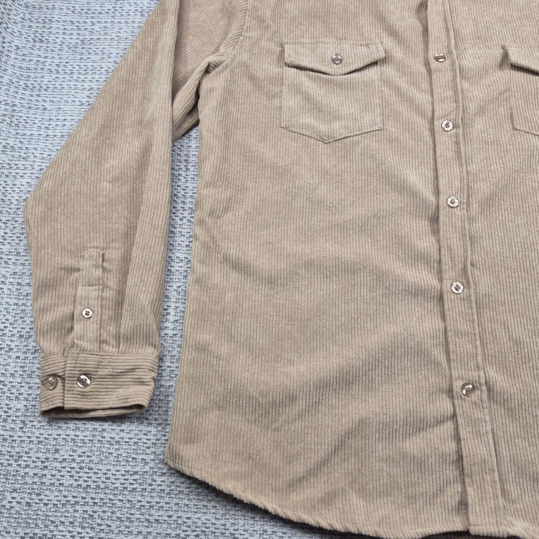 CO VINTAGE Molokai Surf Co Button Up Shirt Flannel Mens XL Tan Corduroy Long Sleeve Casual Size US XL / EU 56 / 4 - 3 Thumbnail