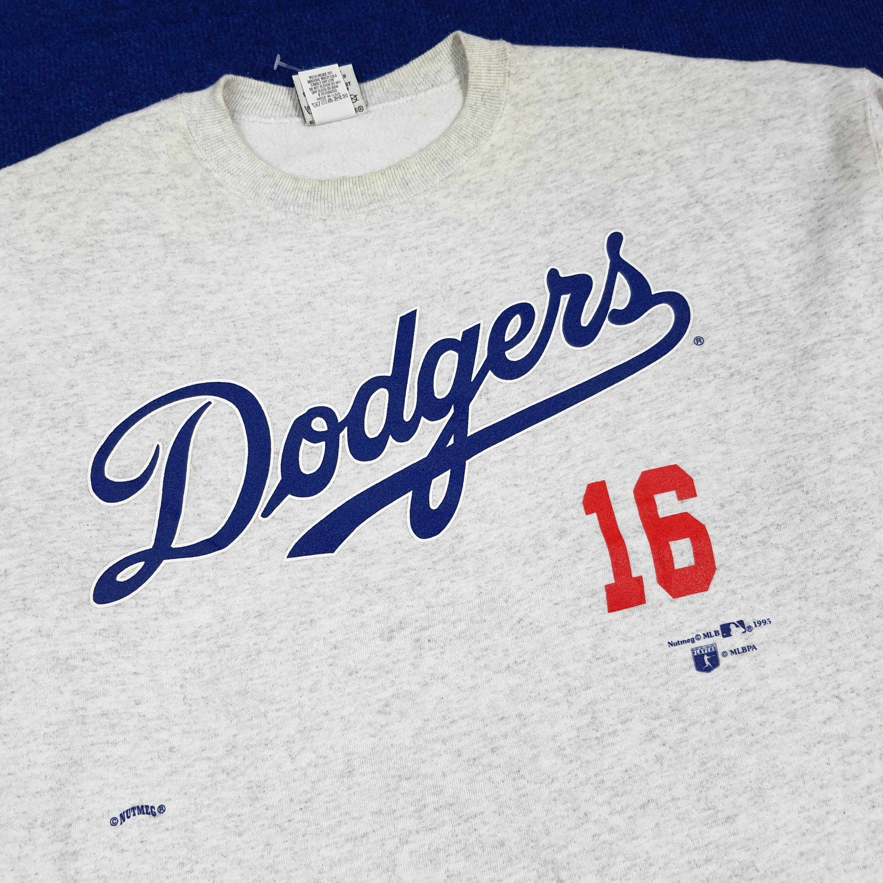 Nutmeg Vintage 90s Nutmeg Hideo Nomo LA Dodgers Sweatshirt C282N14 Size US XL / EU 56 / 4 - 2 Thumbnail