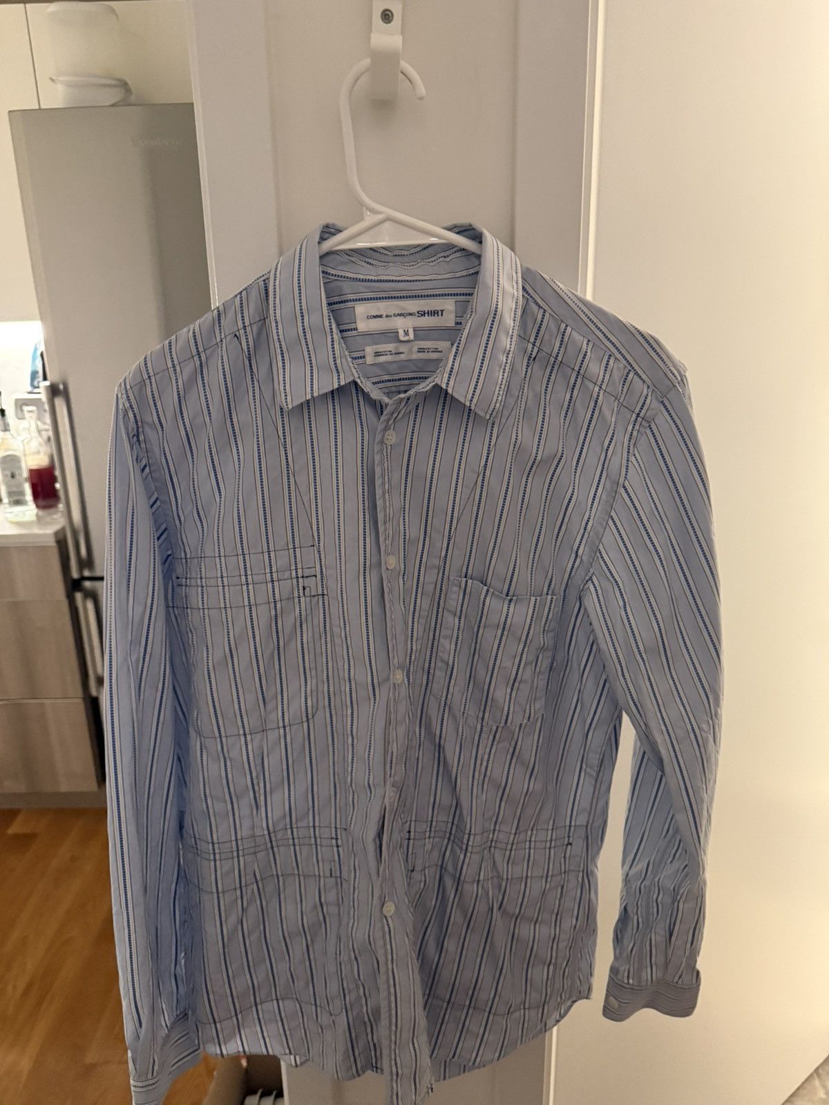Comme des Garcons SHIRT Comme des Garçons SHIRT Trompe l’Oeil Cargo Striped Shirt Size US M / EU 48-50 / 2 - 1 Thumbnail