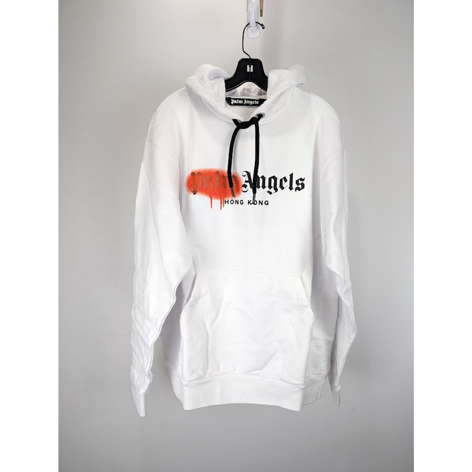 Palm Angels o1rshd1 HK SP Rayed Hoody in White/Orange Size US XXL / EU 58 / 5 - 1 Thumbnail