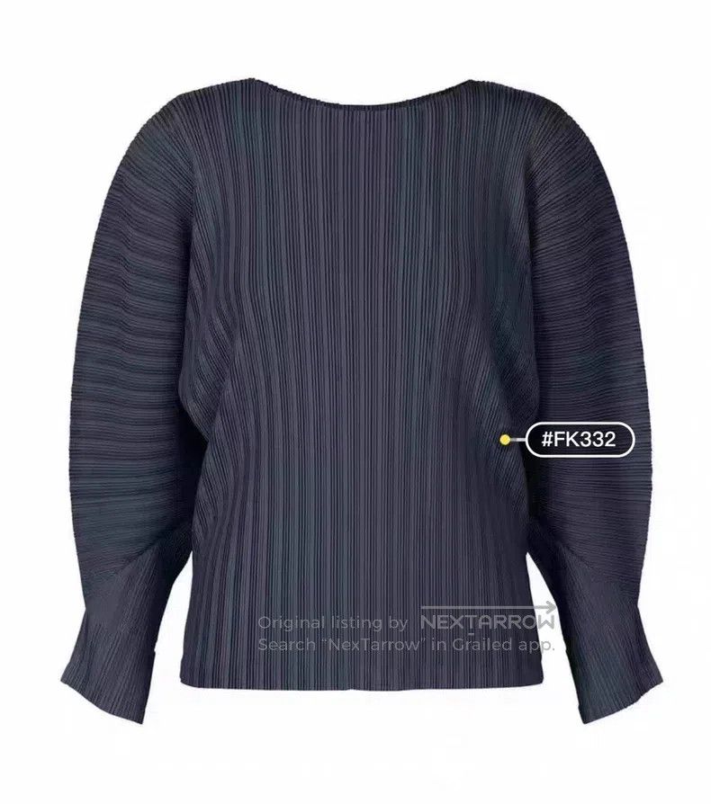 Issey Miyake Issey Miyake Blue Long Sleeve Size L / US 10 / IT 46 - 1 Thumbnail