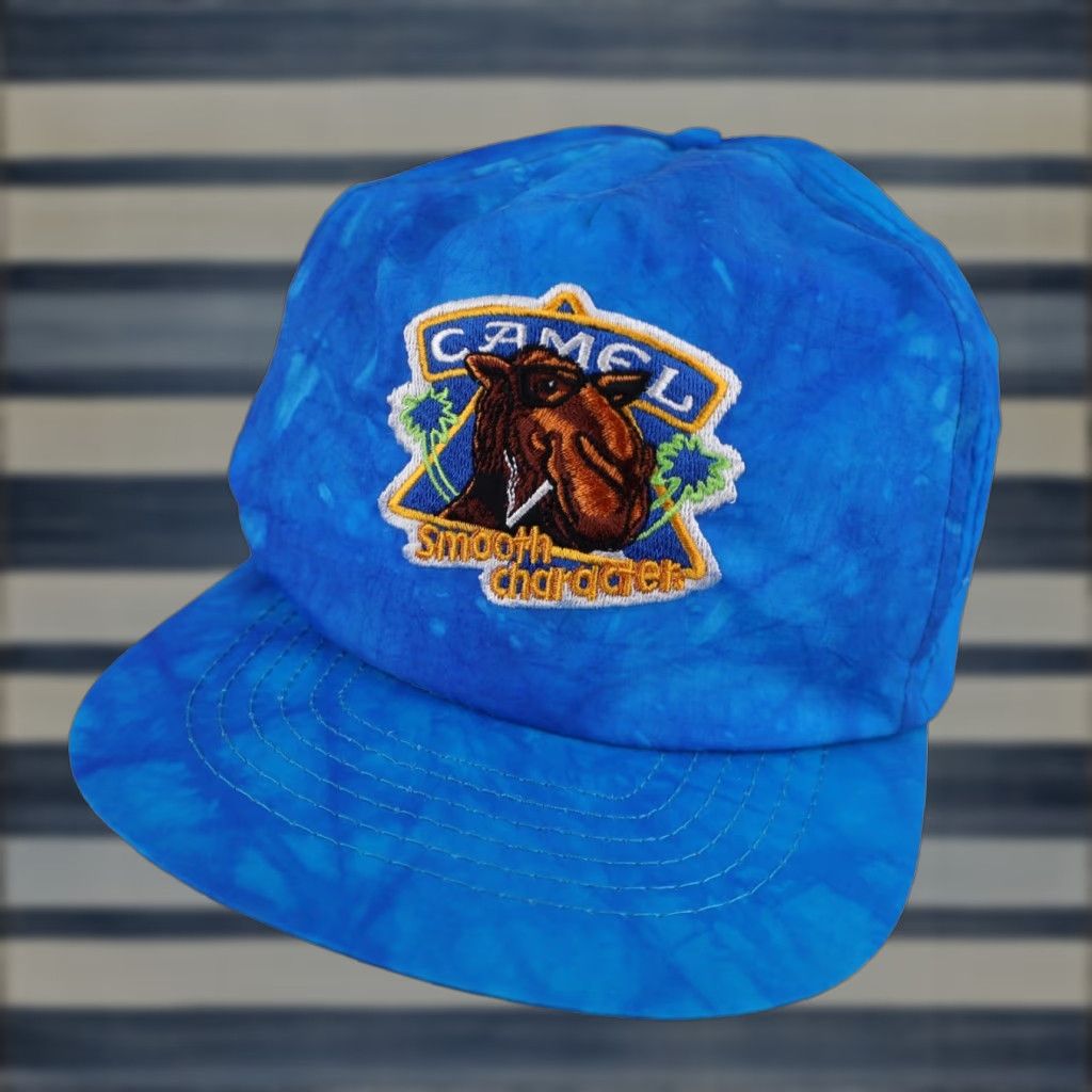 Camel VINTAGE Camel Snapback Hat Blue Men One Size Smooth Character Hat Size ONE SIZE - 1 Thumbnail