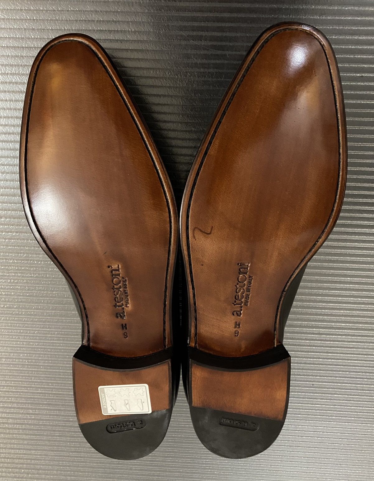 Testoni a.testoni 🇮🇹 black Napa leather metal vamp loafer 10 US NEW Size US 10 / EU 43 - 9 Thumbnail
