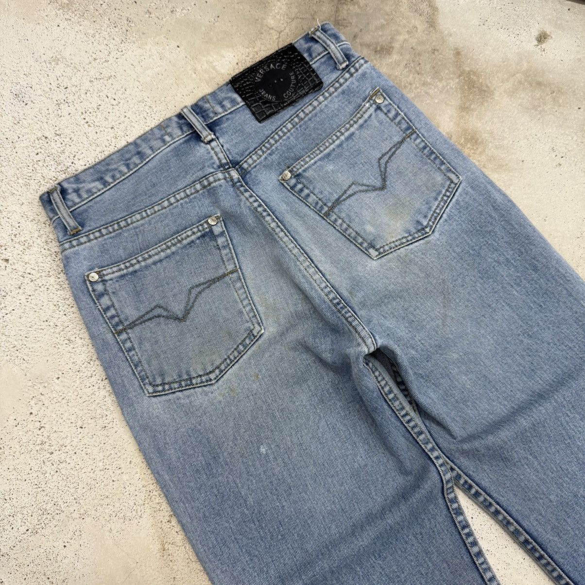 Versace Jeans Couture Vintage Versace Jeans Couture Defect Medium Wash Denim Pants Size US 29 - 13 Thumbnail