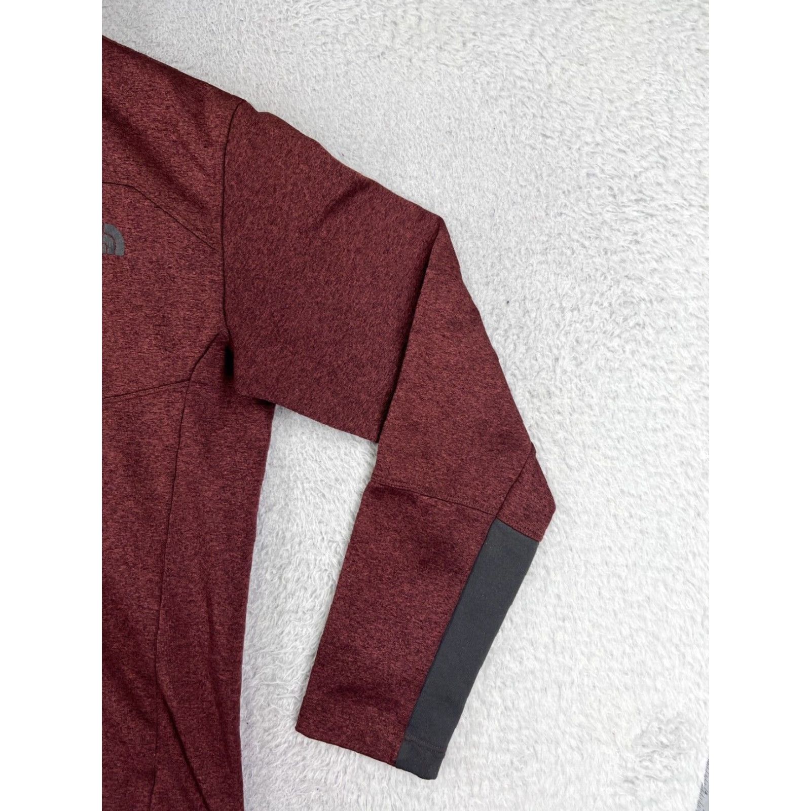 The North Face The North Face Sweater Mens Large Red 1/4 Zip Pullover Long Sleeve Polyester Knit Size US L / EU 52-54 / 3 - 6 Thumbnail