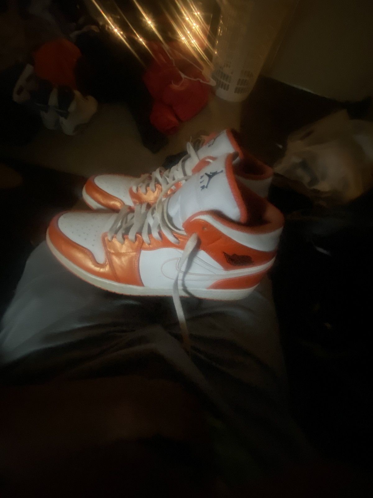 Jordan Brand Jordan 1 Electro Orange Size US 12 / EU 45 - 7 Thumbnail