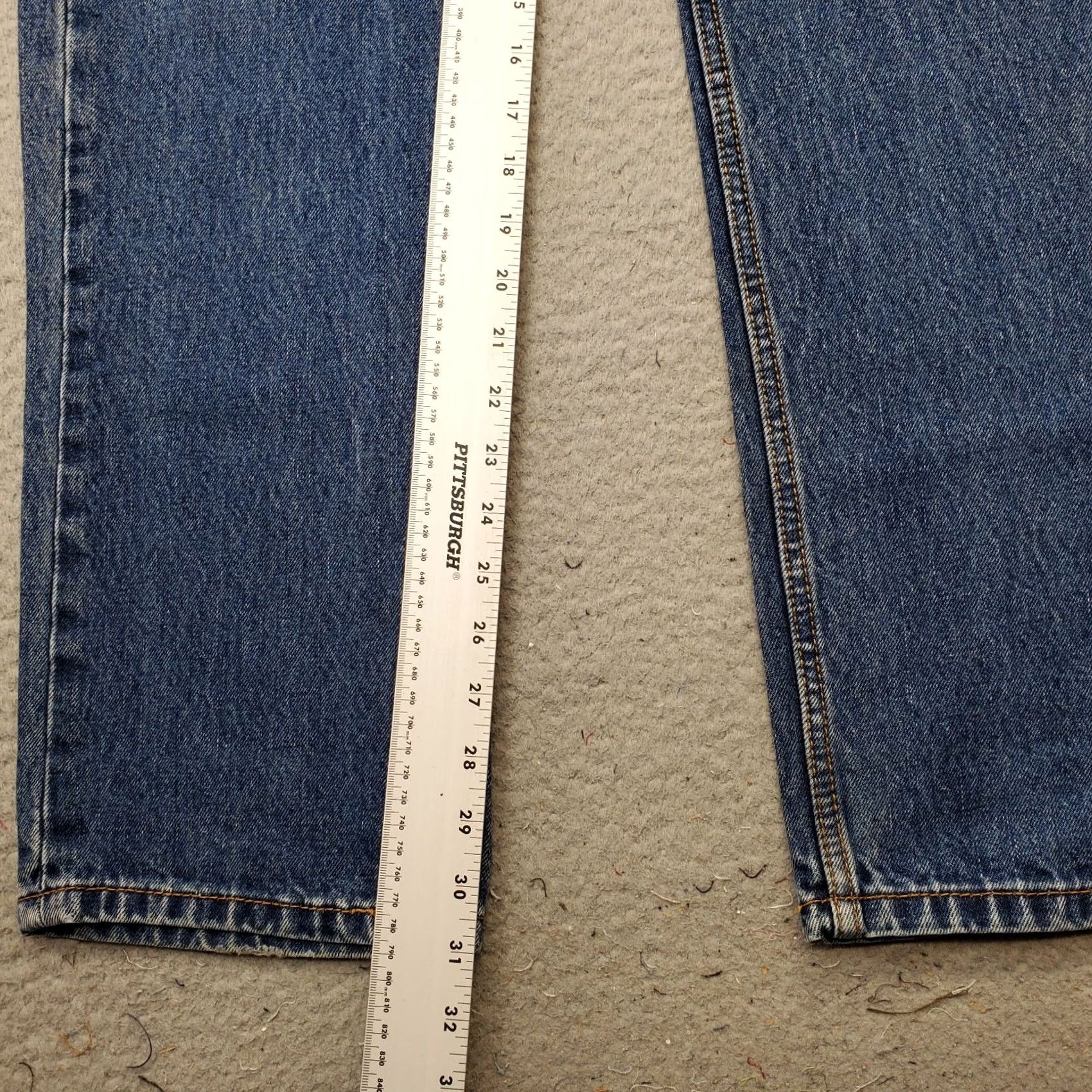 Levi's Levi's 505 Straight Jeans Mens 32x32 Blue Streetwear 5-Pocket Design Size US 32 / EU 48 - 4 Thumbnail