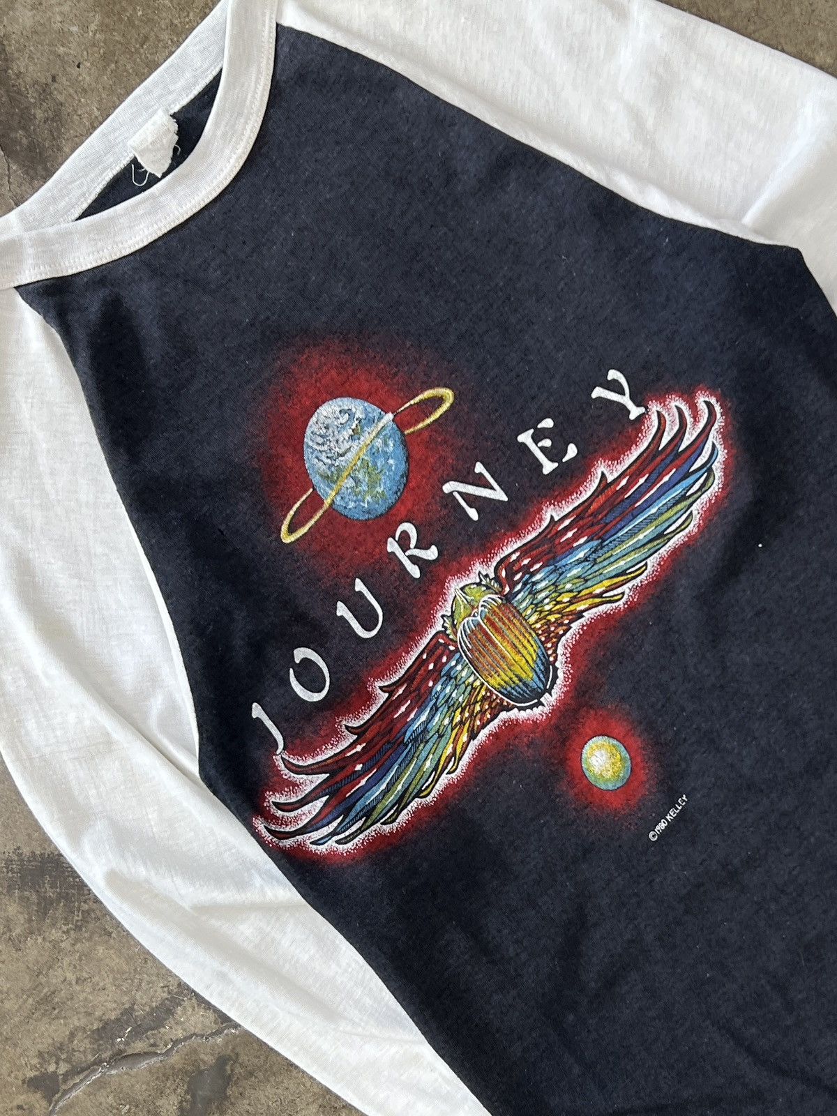 Band Tees Vintage 1980 Journey Departure Alton Kelly Raglan Tee Small Size US S / EU 44-46 / 1 - 1 Thumbnail