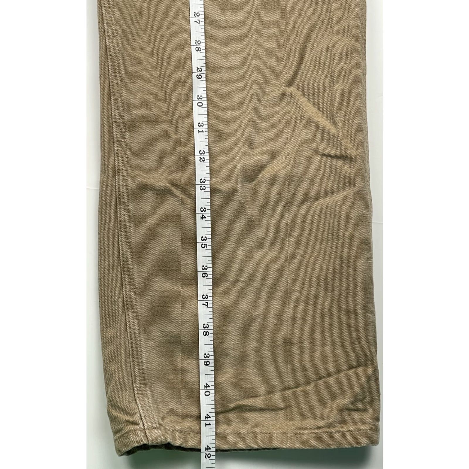 Carhartt VINTAGE Carhartt B11 Canvas Carpenter Work Pants Logo Brown 34x34 Outdoor Mens Size US 34 / EU 50 - 7 Thumbnail
