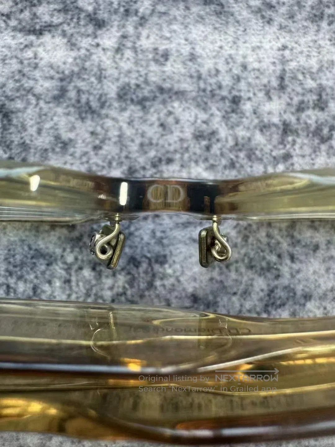 Dior Dior CD Diamond Lattice Transparent Glasses. Size ONE SIZE - 7 Thumbnail