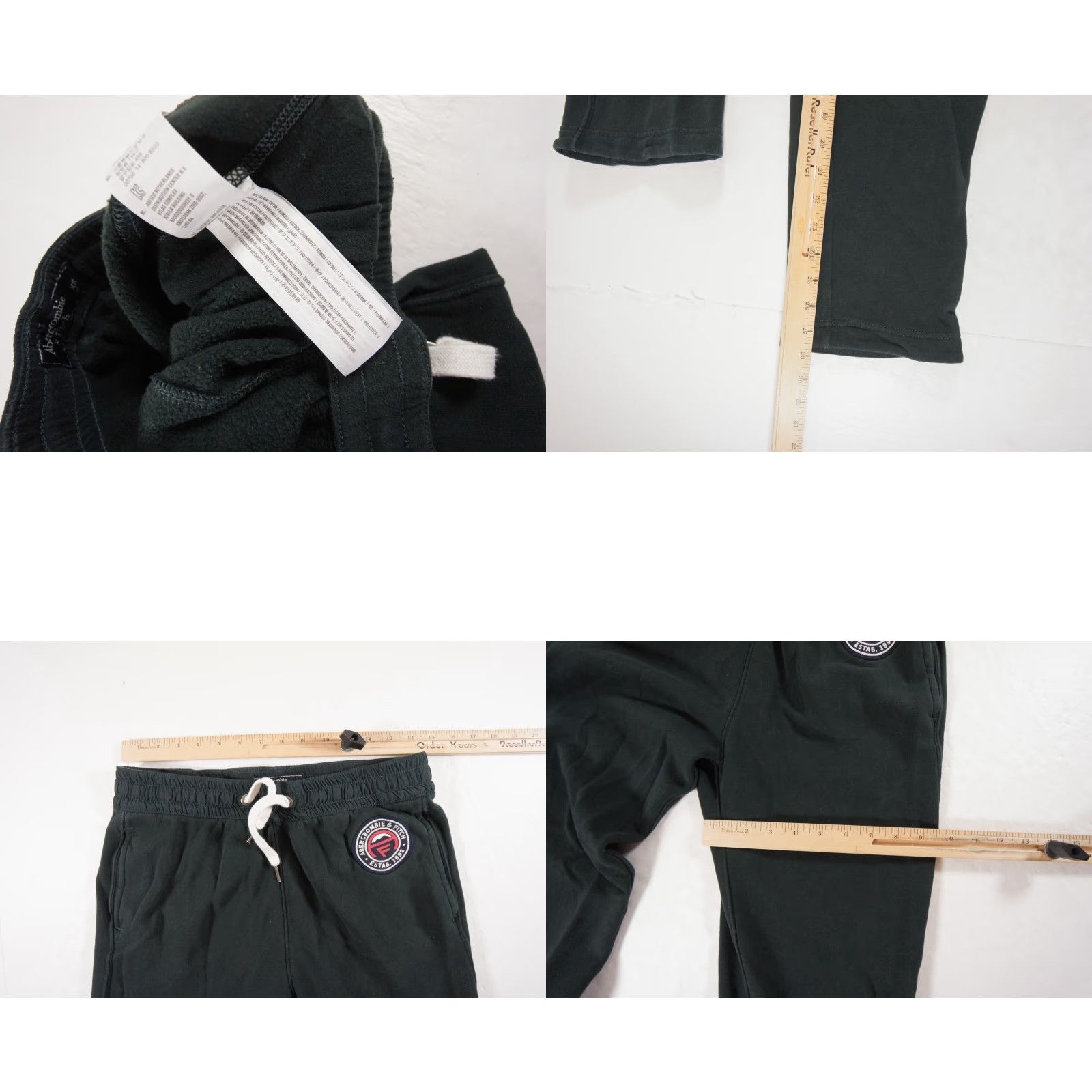 Abercrombie & Fitch VINTAGE Abercrombie & Fitch Sweatpants Womens XS Green Fleece Ladies XSmall Casual Size 26" / US 2 / IT 38 - 8 Thumbnail