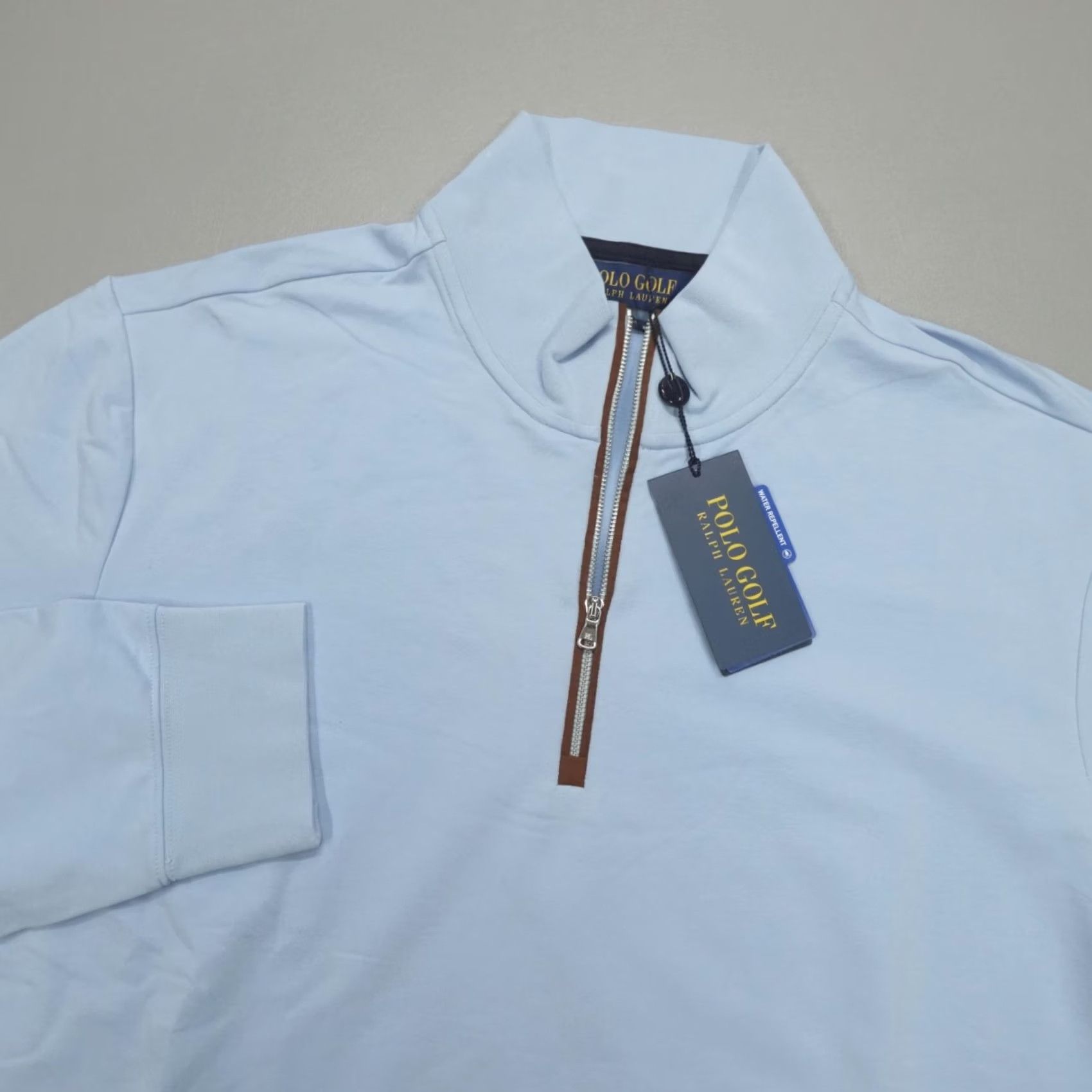 Polo Ralph Lauren Polo Ralph Lauren Golf 1/4 Zip Men's M Stretch Lisle Water Repellent Blue Shirt Size US M / EU 48-50 / 2 - 2 Thumbnail
