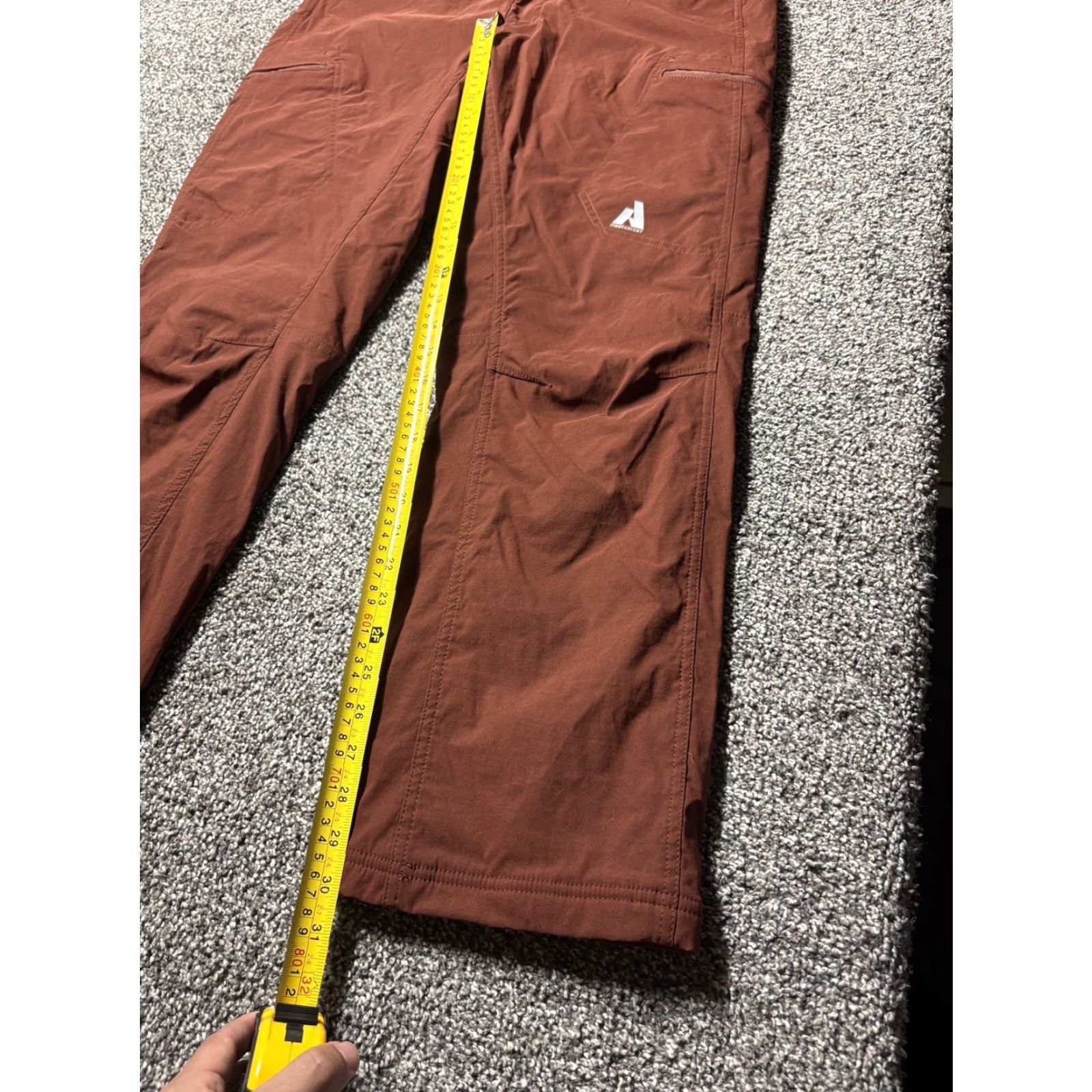 Eddie Bauer VINTAGE? No — Eddie Bauer First Ascent Fleece Lined Pants Mens 36x30 Red Outdoor Hiking Size US 36 / EU 52 - 4 Thumbnail