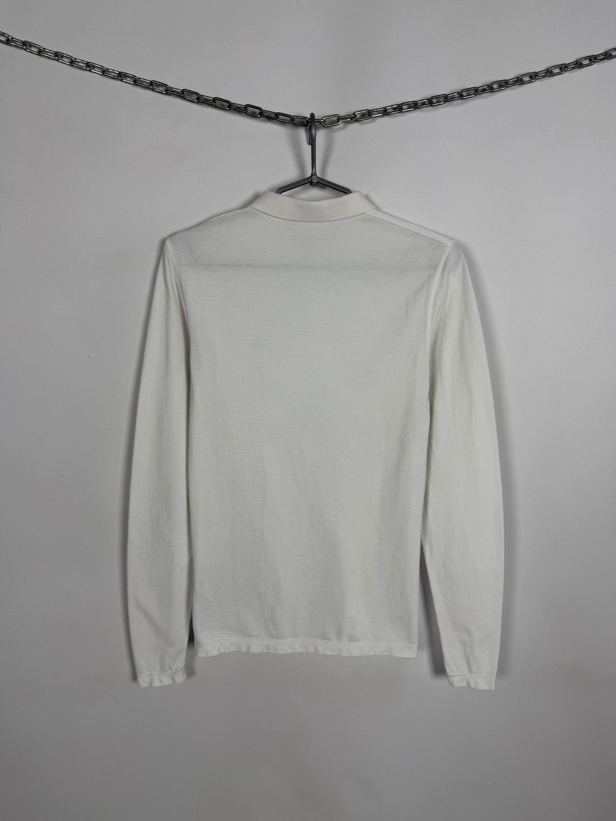 Allsaints Allsaints Reform Long Sleeve Polo Shirt White Cotton Size XS Size US XS / EU 42 / 0 - 10 Thumbnail