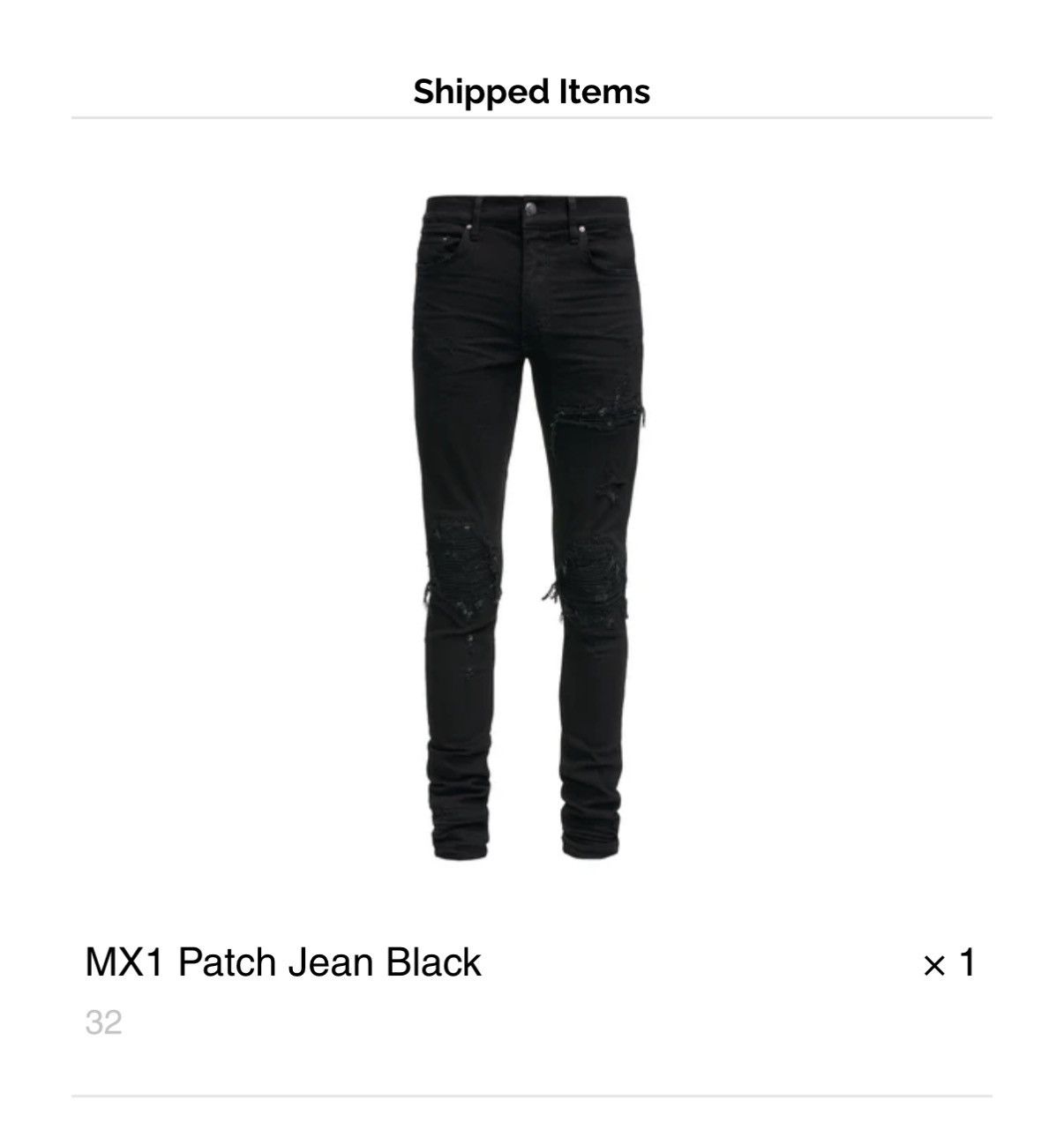 Amiri Amiri MX1 Patch Jean Black Size US 32 / EU 48 - 8 Thumbnail