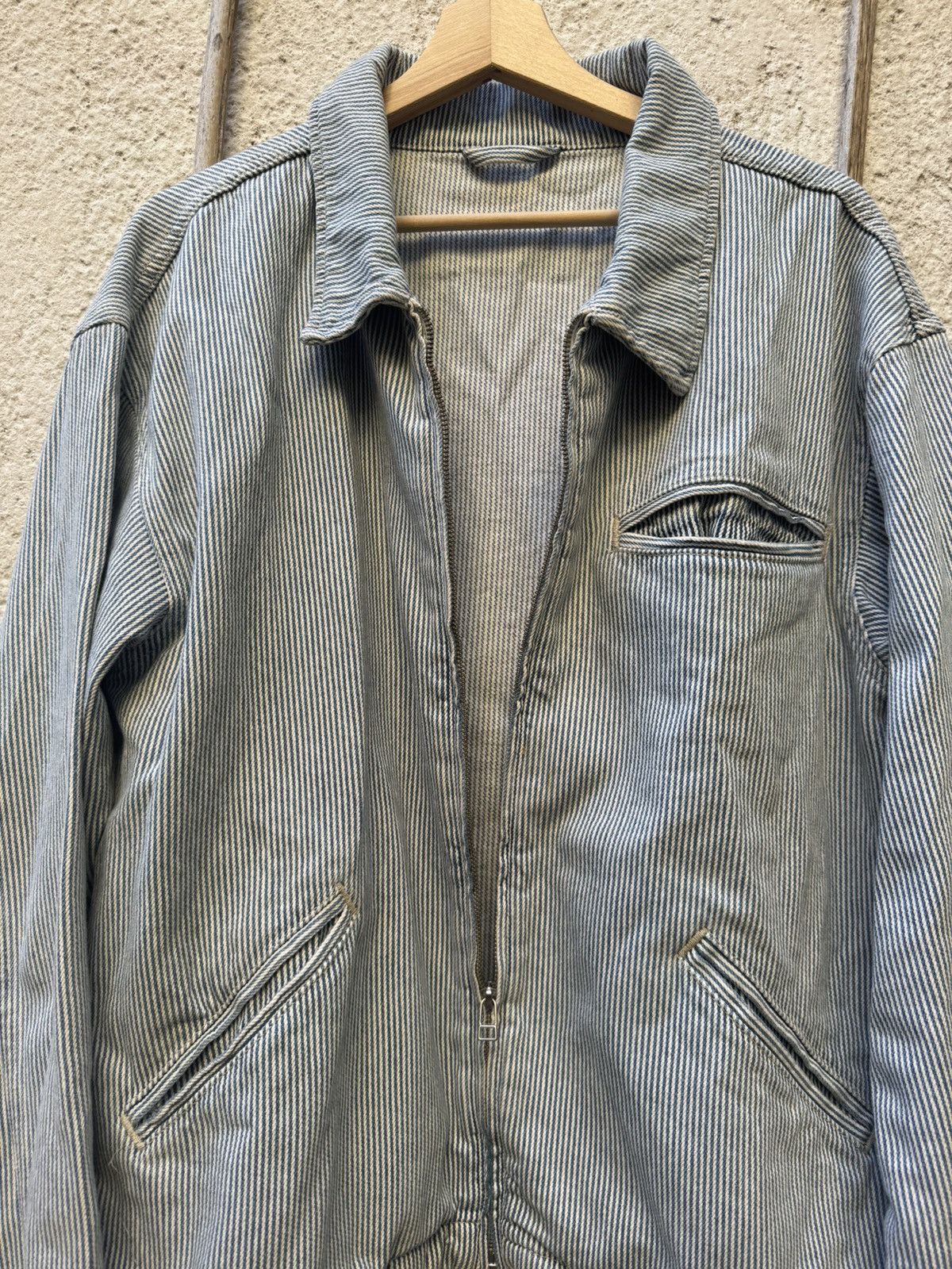 Vintage Vintage pinstripe jacket Size US XL / EU 56 / 4 - 3 Thumbnail
