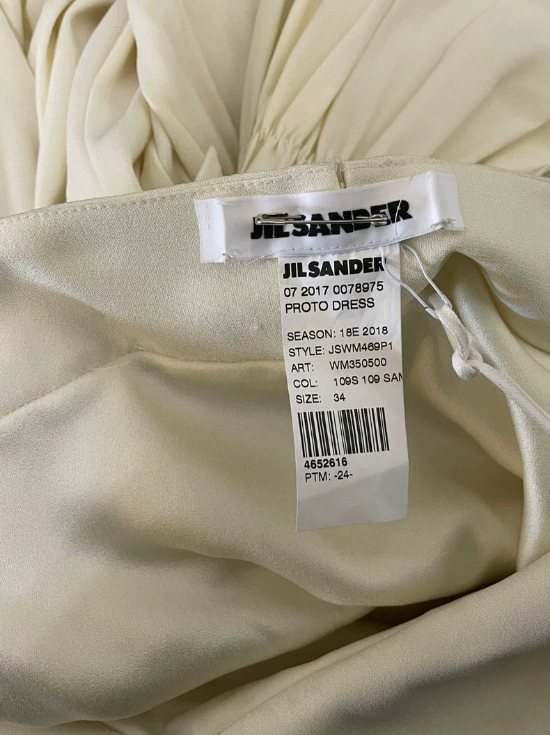 Jil Sander Jil Sander Light yellow pleated dress Size 4XL / US 24-26 - 5 Thumbnail