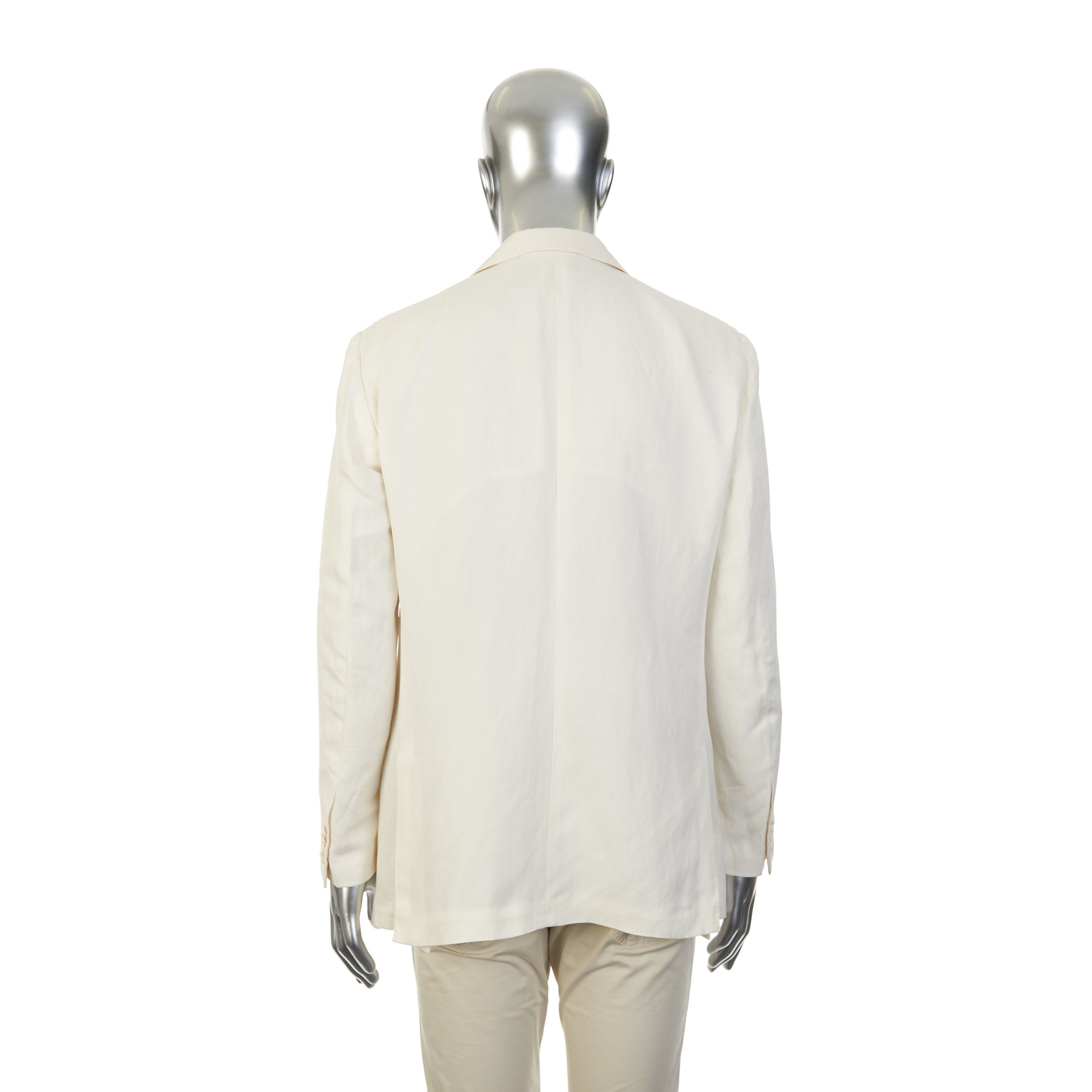 Loro Piana Double-Breasted Blazer Jacket In Silk Linen Size 40R - 6 Thumbnail