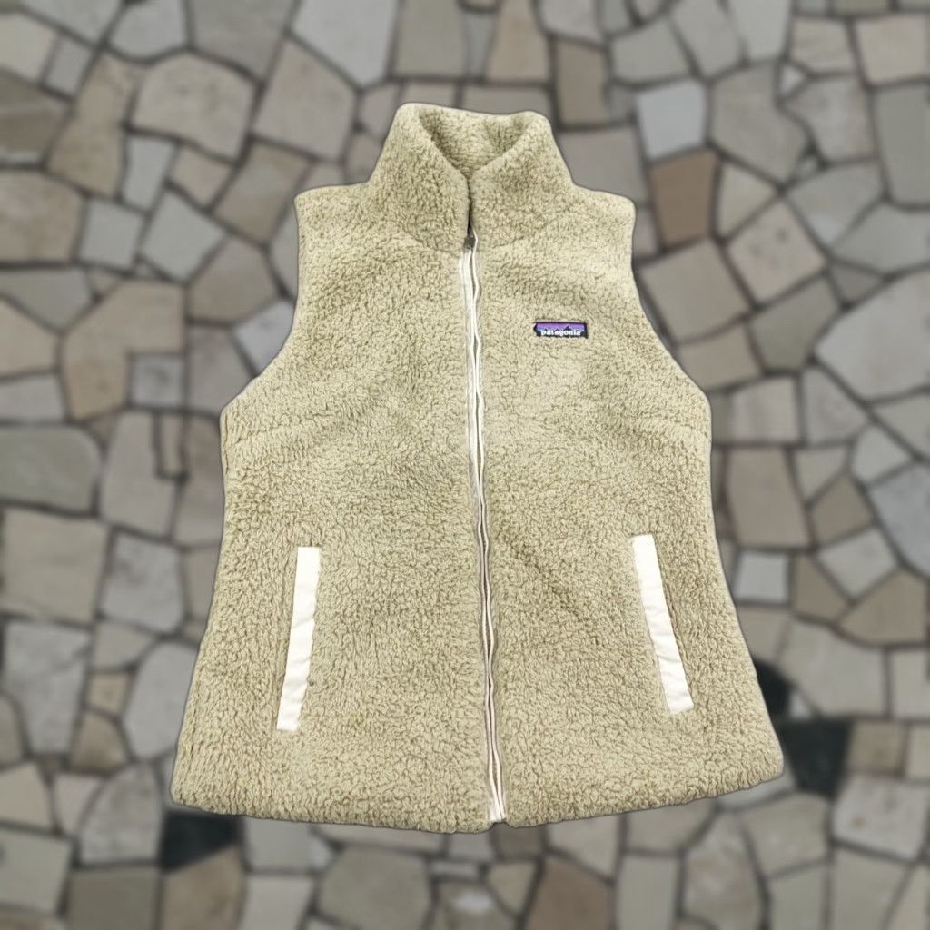 Patagonia Patagonia Vest Womens Small Oatmeal Beige Tan Los Gatos Fleece Full Zip Sweater Vest Size S / US 4 / IT 40 - 1 Thumbnail