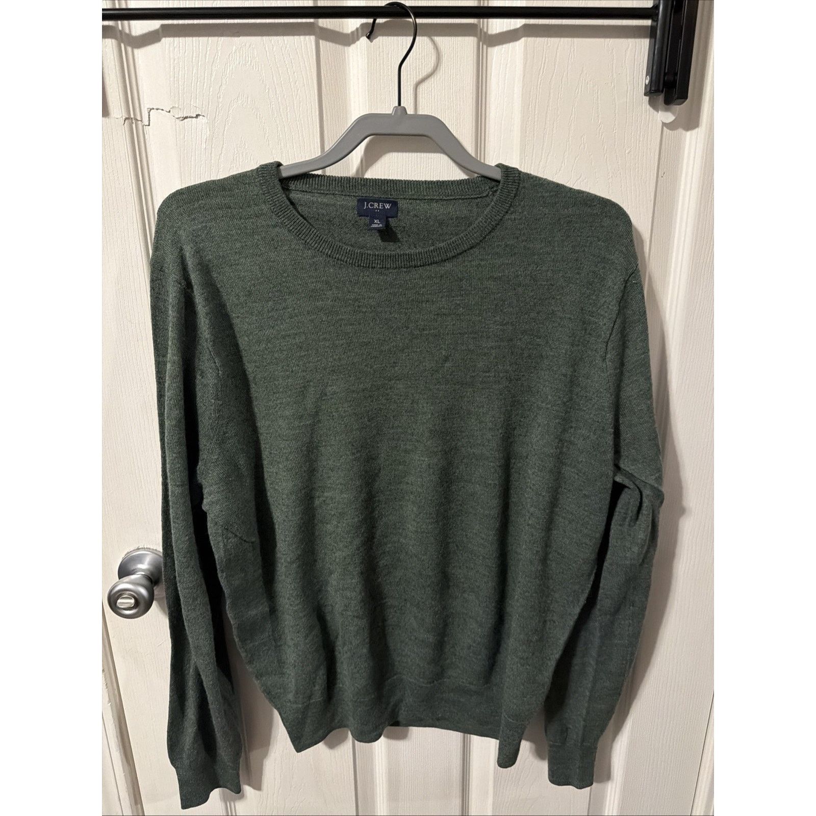 J.Crew J.Crew Men's Emerald Green Knit Pullover Sweater XL Size US XL / EU 56 / 4 - 1 Thumbnail