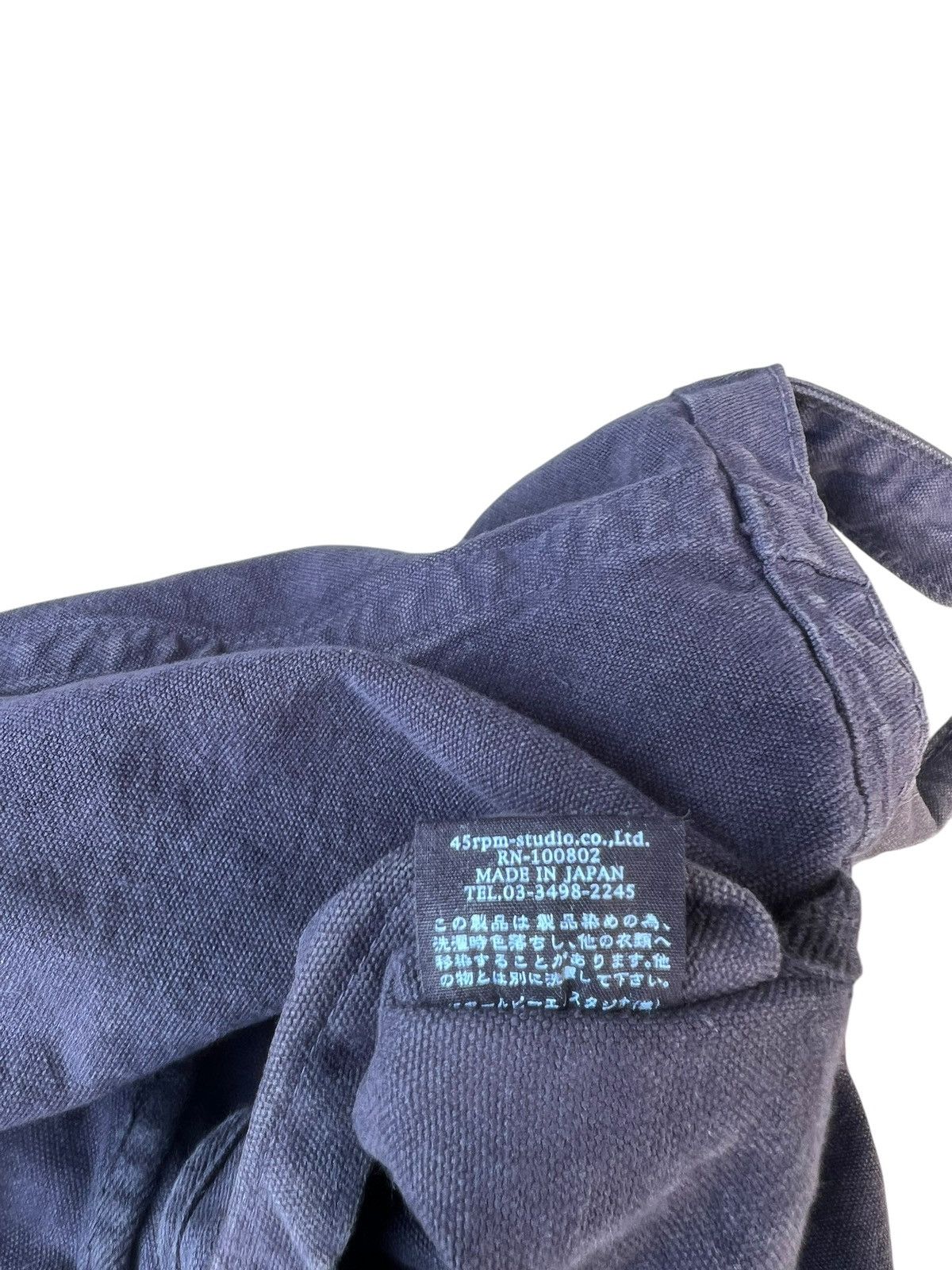 45rpm Vintage 45rpm Indigo Denim Tote Bag Size ONE SIZE - 20 Thumbnail