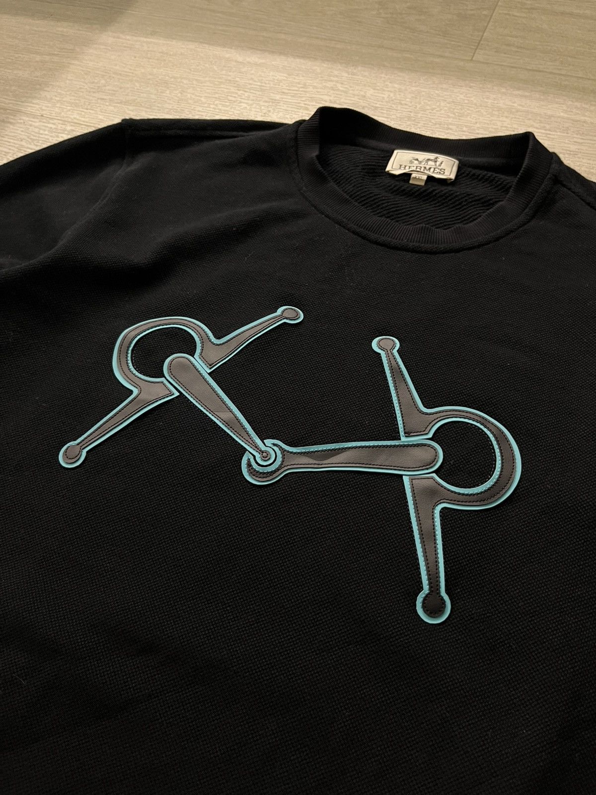 Hermes Hermès Big Logo Lux Luxury OldMoney Sweatshirt/Crewneck Size US L / EU 52-54 / 3 - 2 Thumbnail