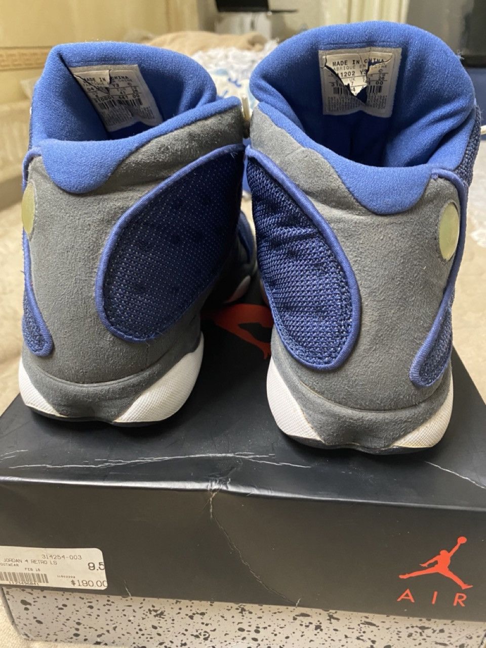 Jordan Brand Air Jordan 13 2005 OG Flint Blue Size US 8 / EU 41 - 5 Thumbnail