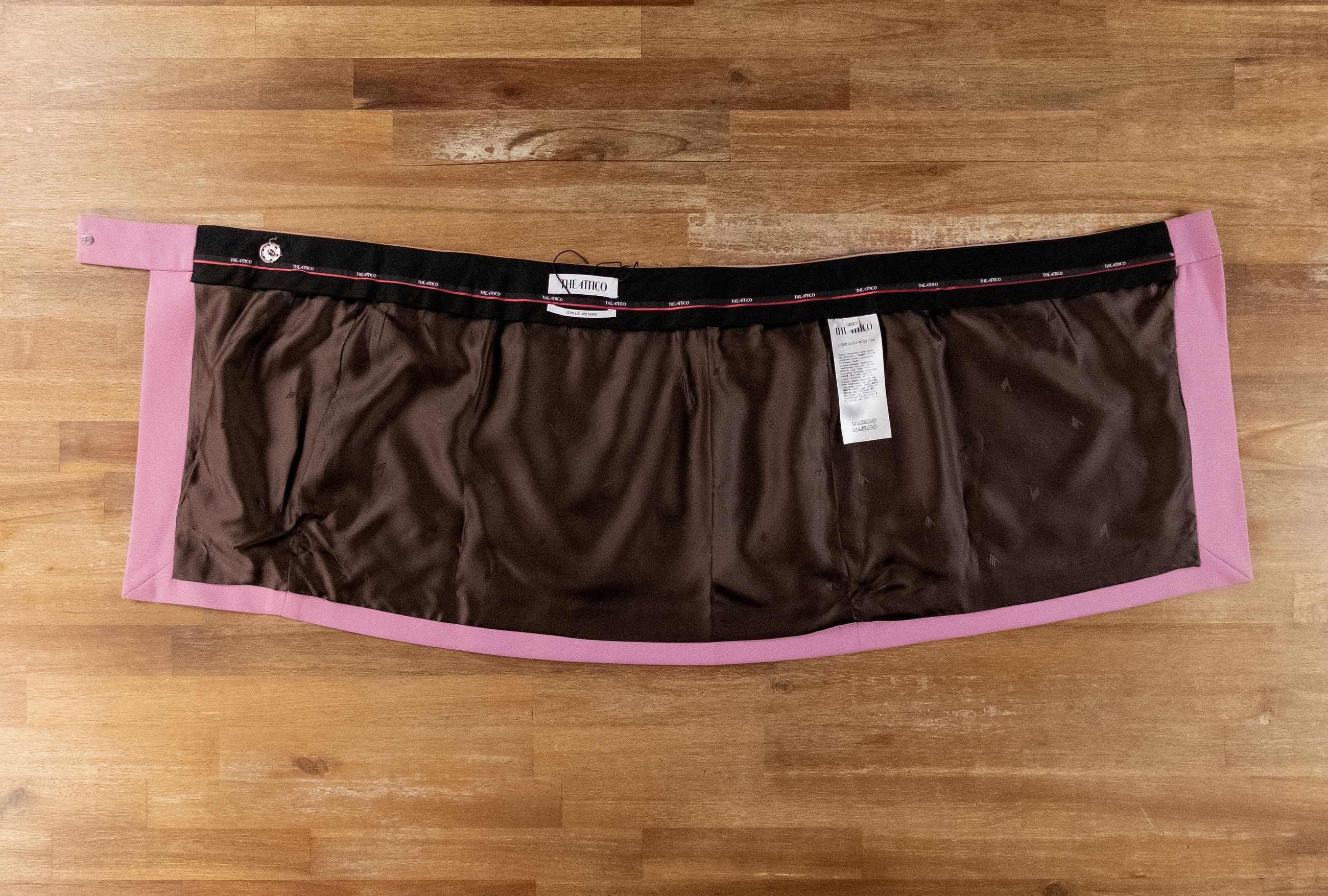 The Attico THE ATTICO orchid haze pink wool mini envelope skirt 4 / 40 Size 27" / US 4 / IT 40 - 10 Thumbnail